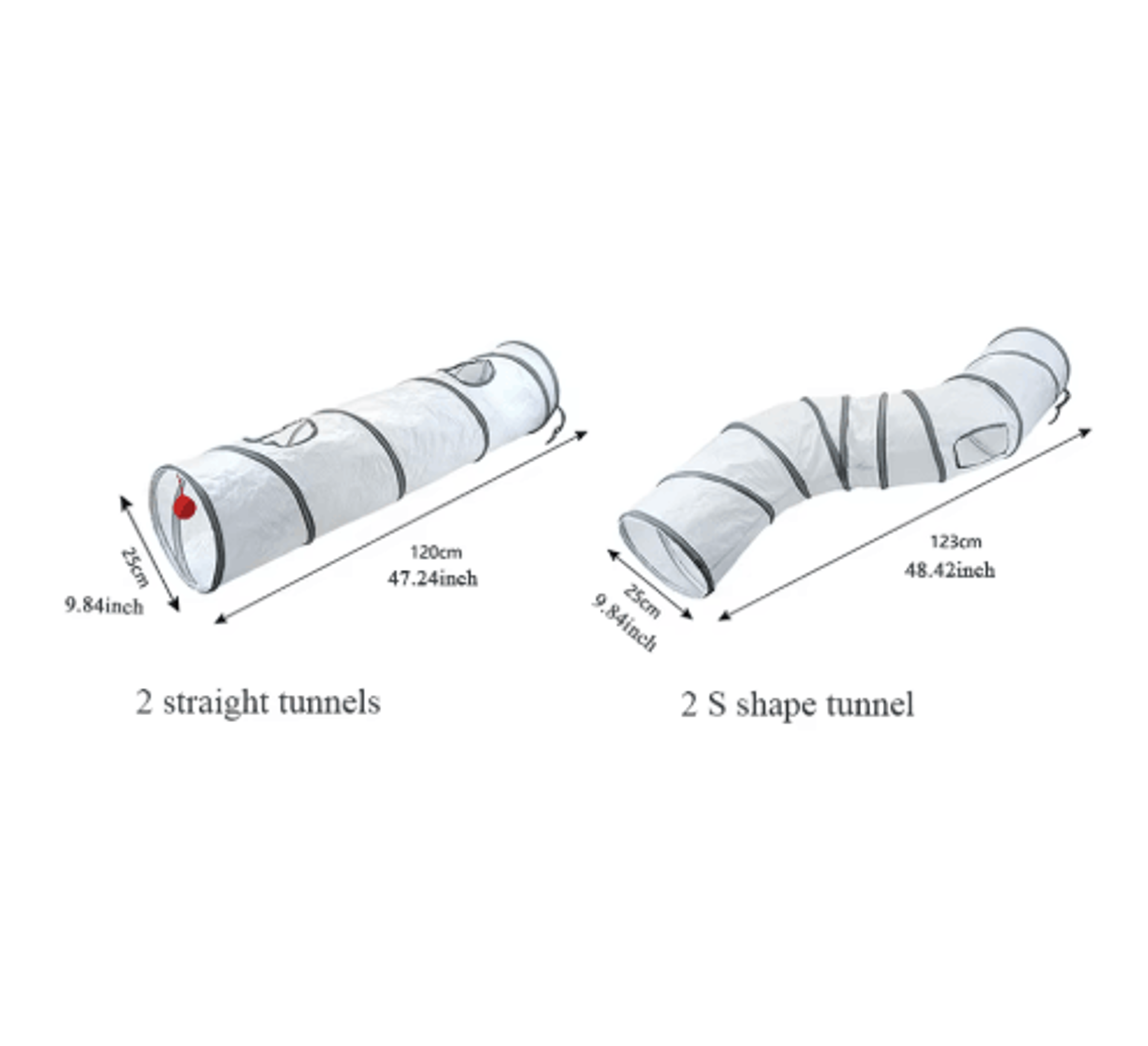 Foldable Cat Tunnel Toy  Interactive Play Tunnel For Kittens  Indoor Cats 7