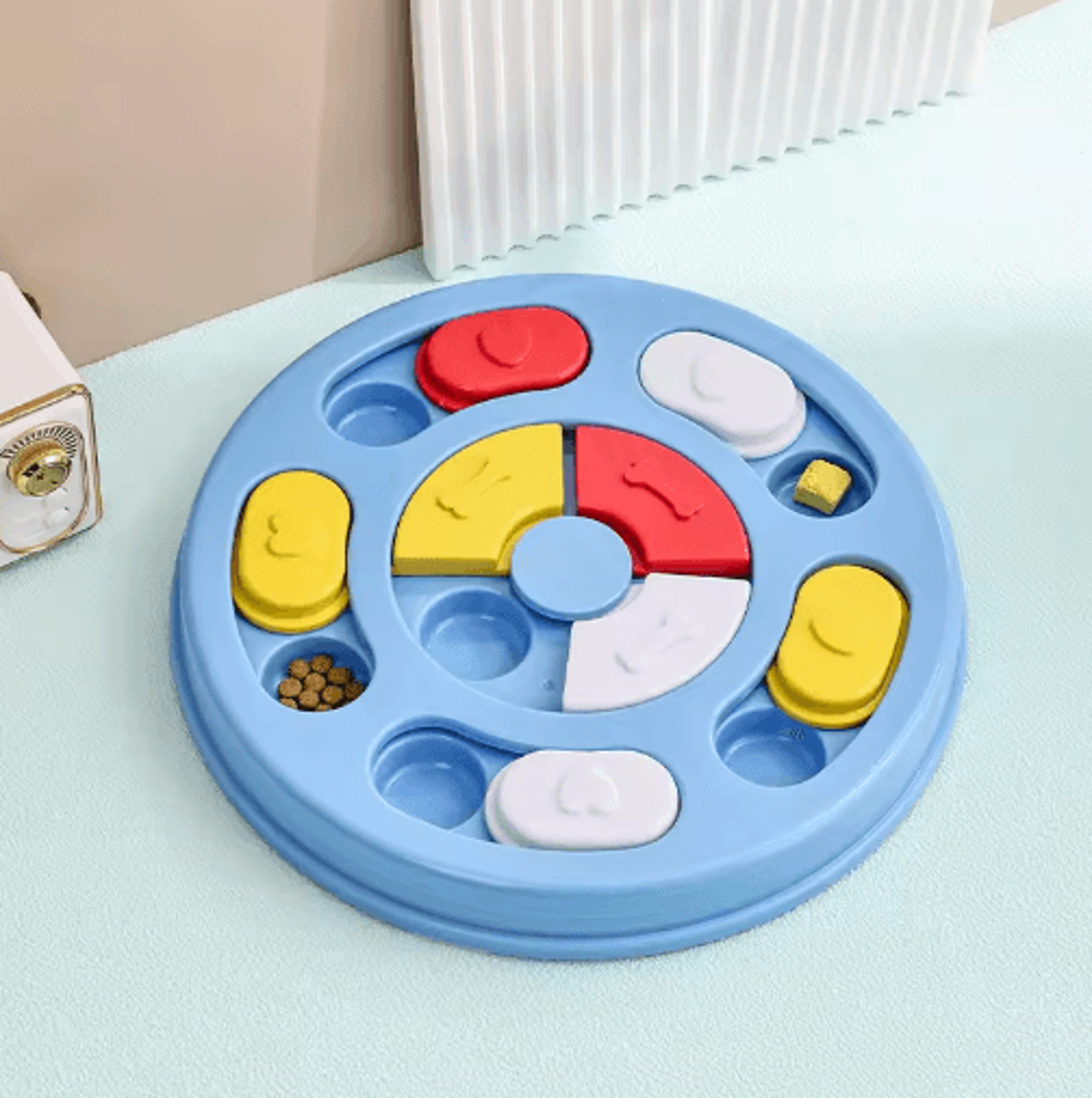 Smart Cat Puzzle Toy Interactive Slow Feeder Turntable For Indoor Cats 6