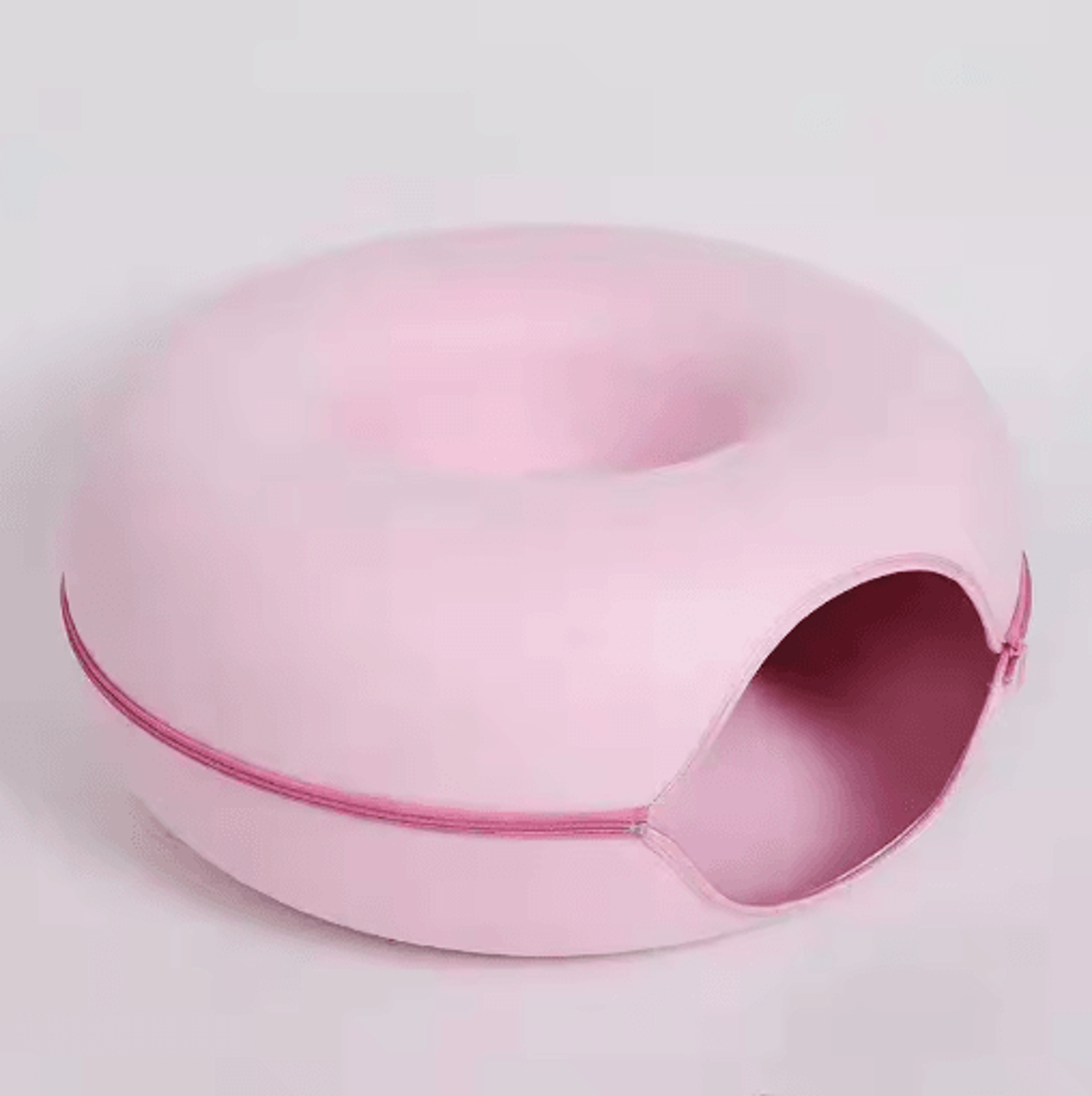 Donut Felt Cat Tunnel Bed Interactive Wool Cat Cave  Play House For Indoor Cats 1