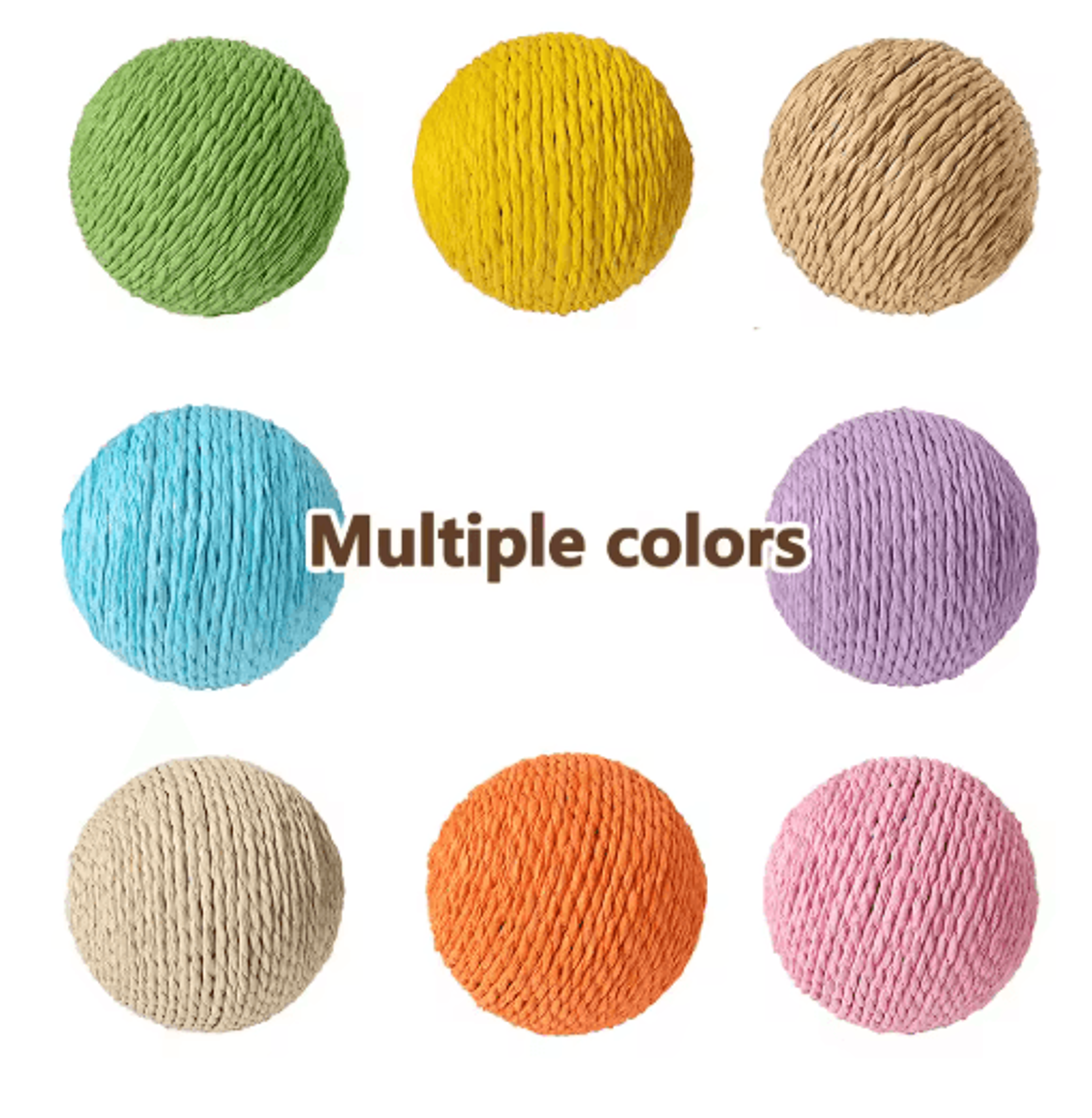 Interactive Sisal Cat Scratching Ball Toy For Kittens  Indoor Cats 0
