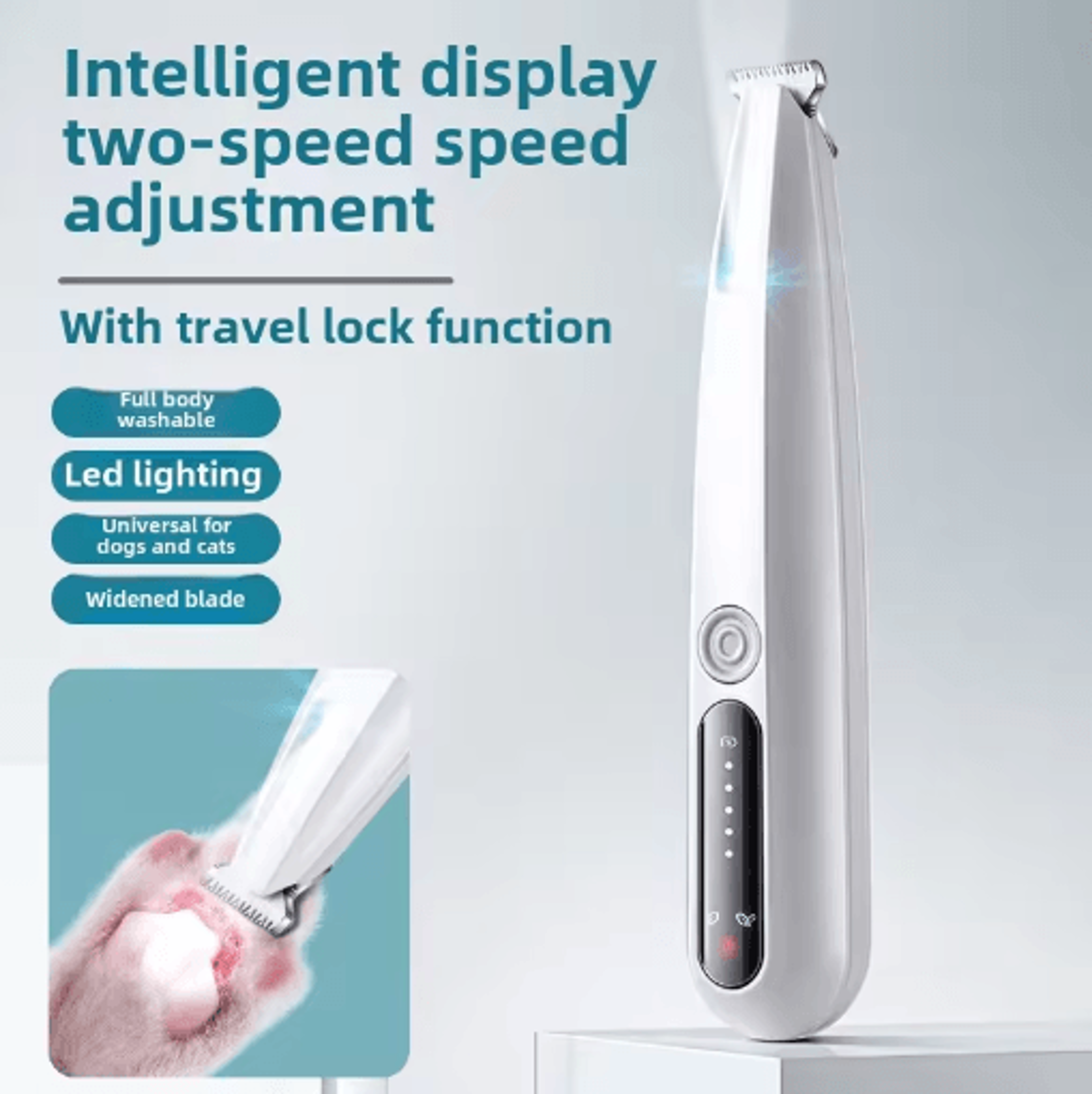 Waterproof Pet Shaver Electric Paw Trimmer For Cats  Dogs 0