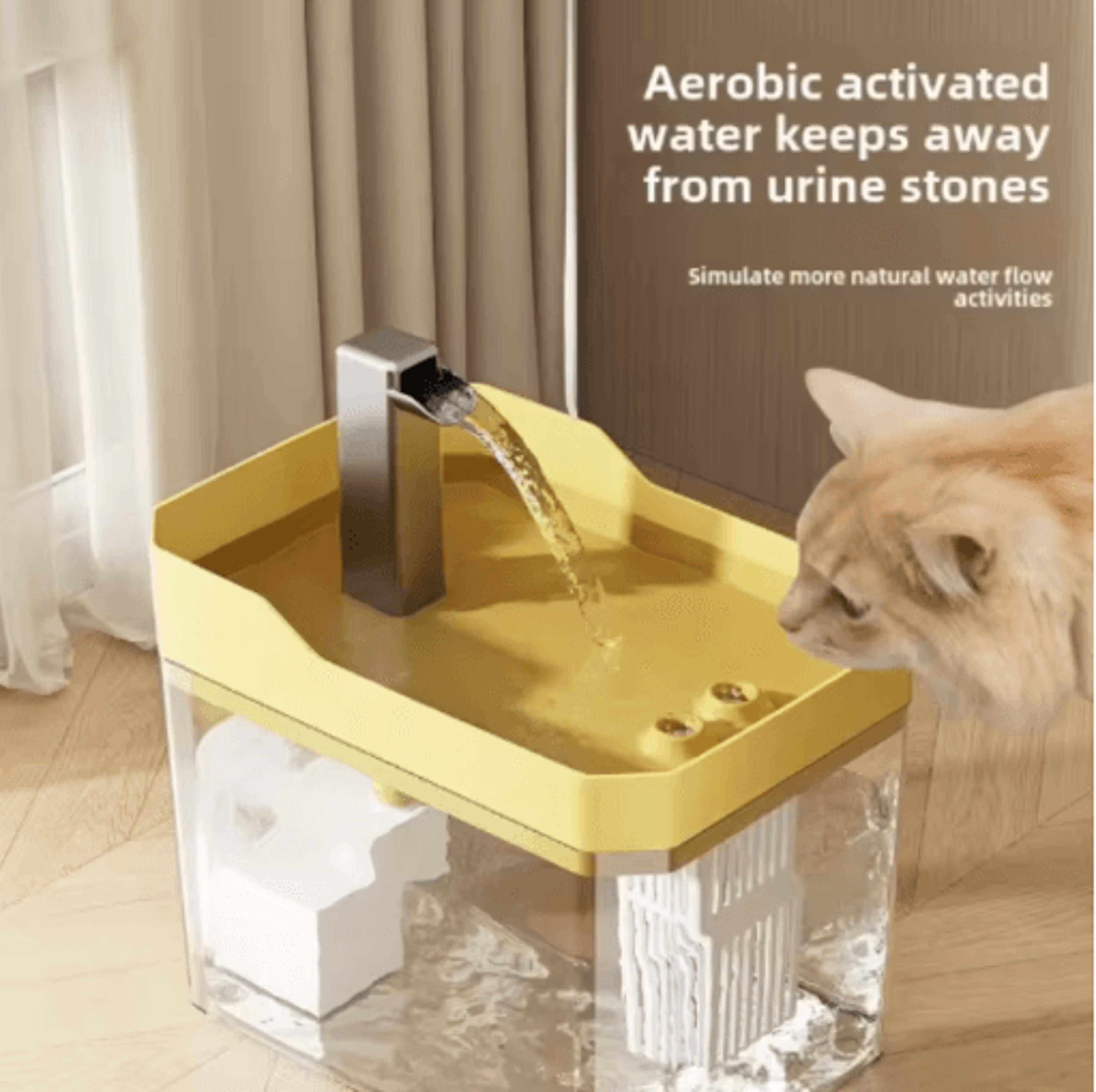 USB Cat Water Fountain  Automatic Filtered Recirculating Pet Water Dispenser 0