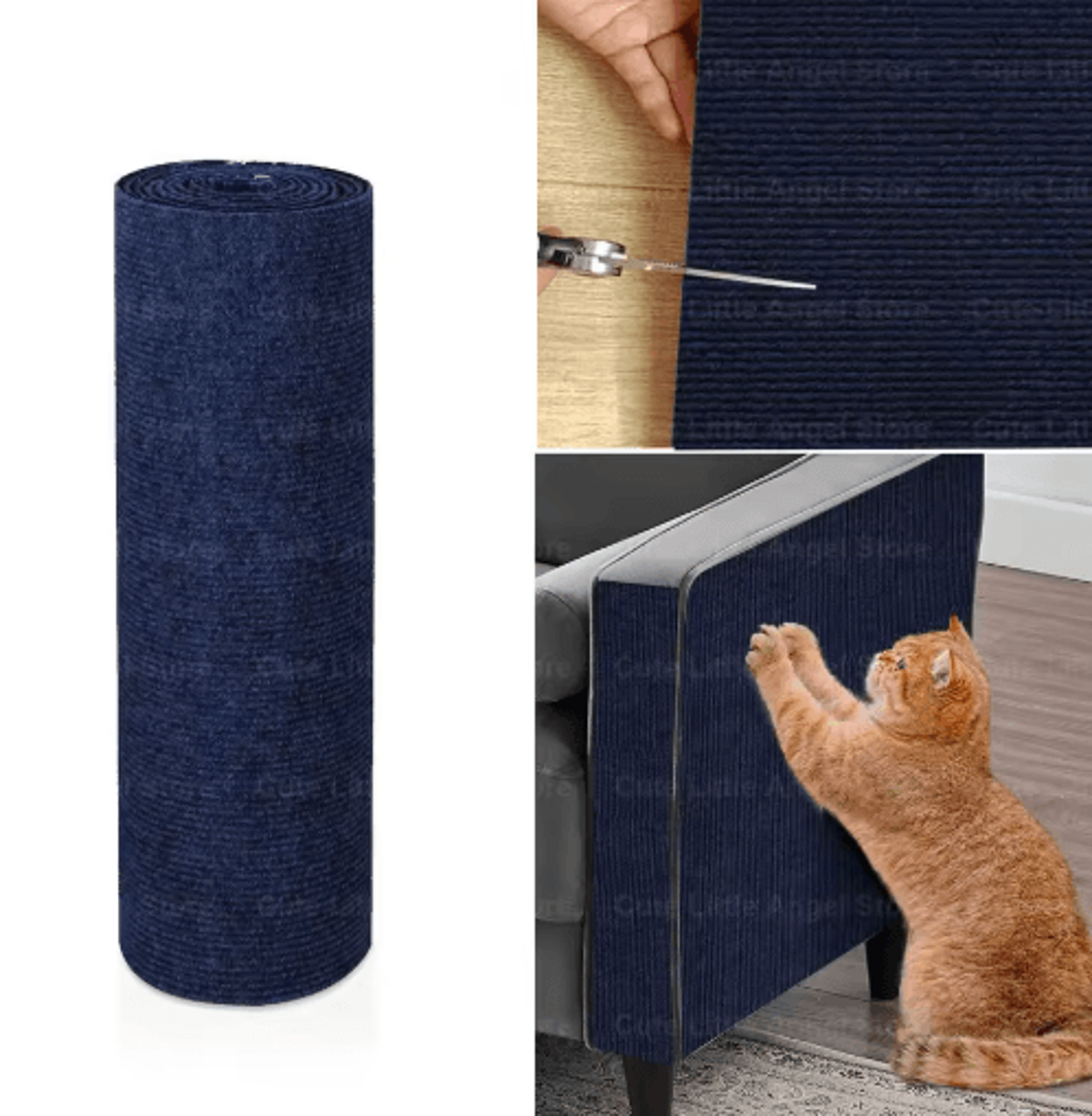 40by300cm SelfAdhesive Cat Scratch Mat  Trimmable Sofa  Furniture Protector 7
