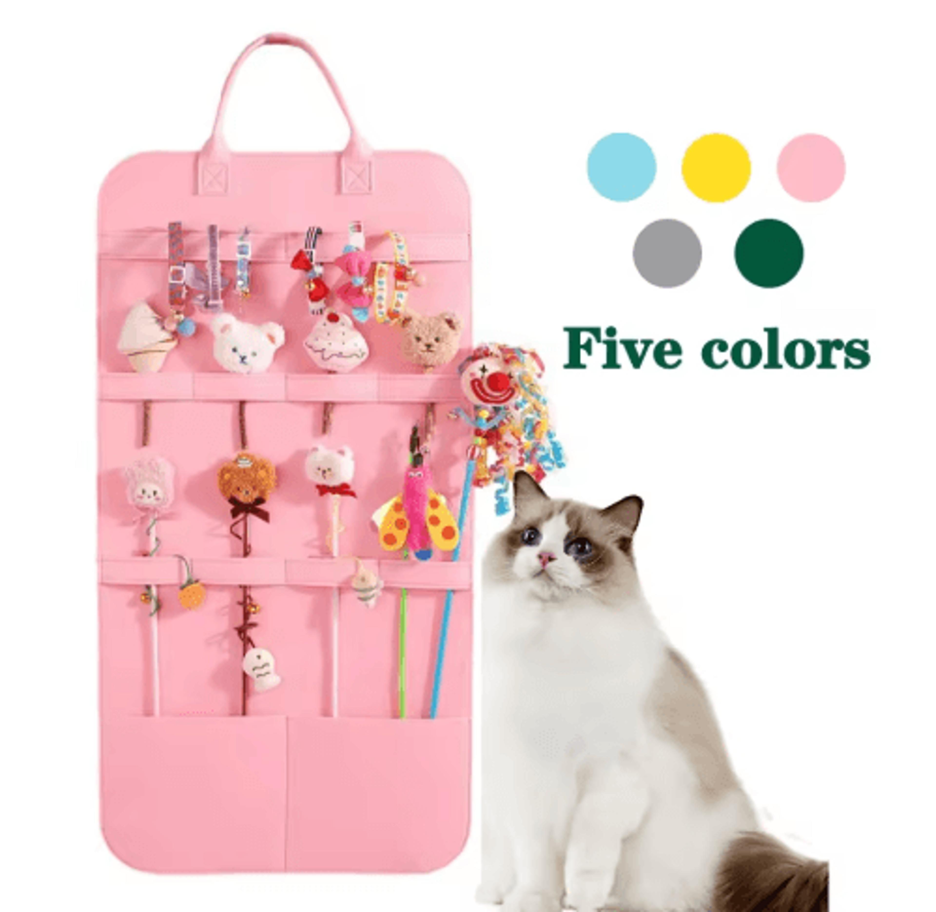 MultiPurpose Pet Toy Storage Bag  Organizer For Cat Toys Grooming Tools  Pet Accessories 0