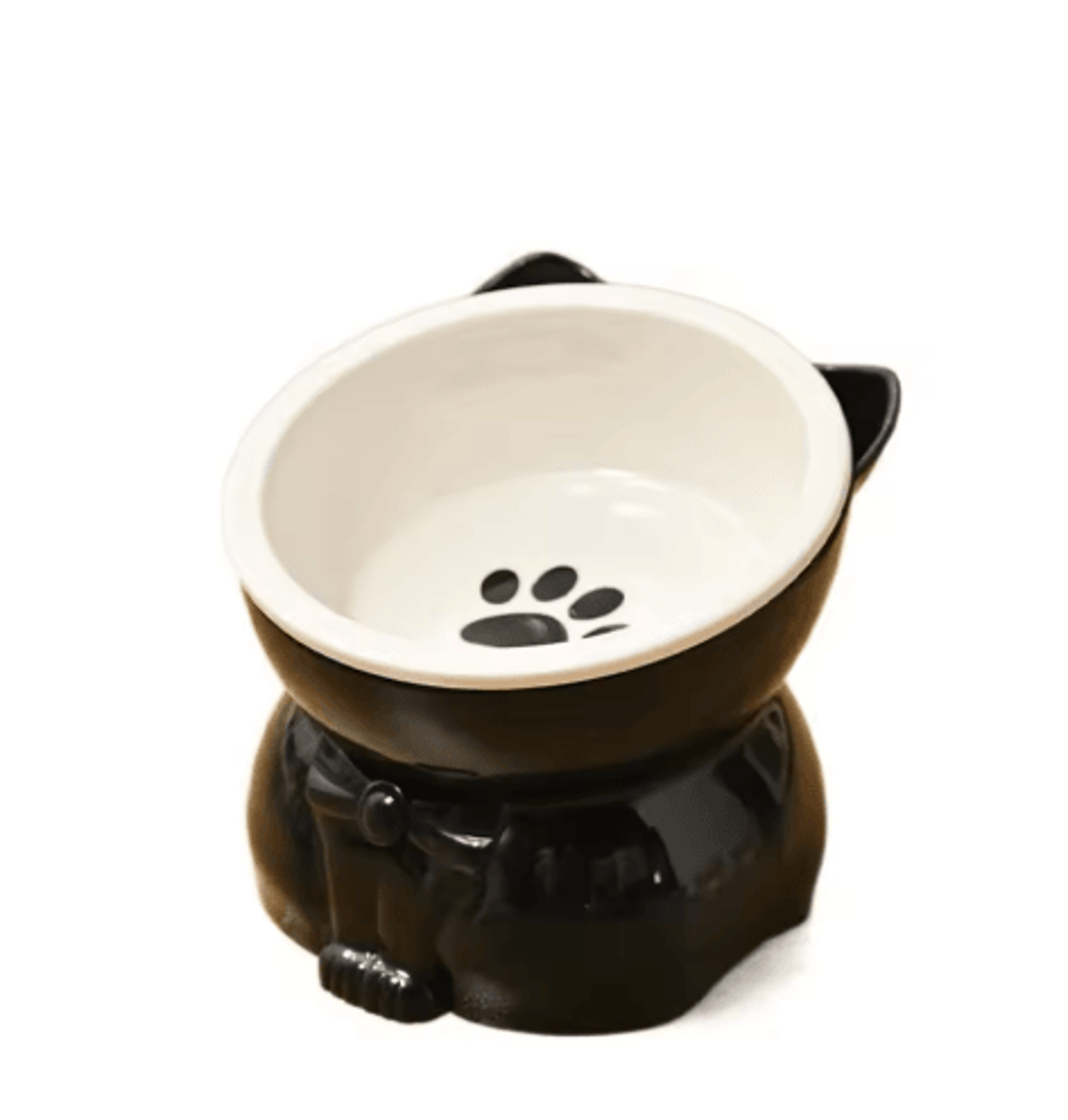 Creative Ceramic Cat Bowl  Elevated Slanted Feeding  Water Bowl For Cats And Small Dogs 4