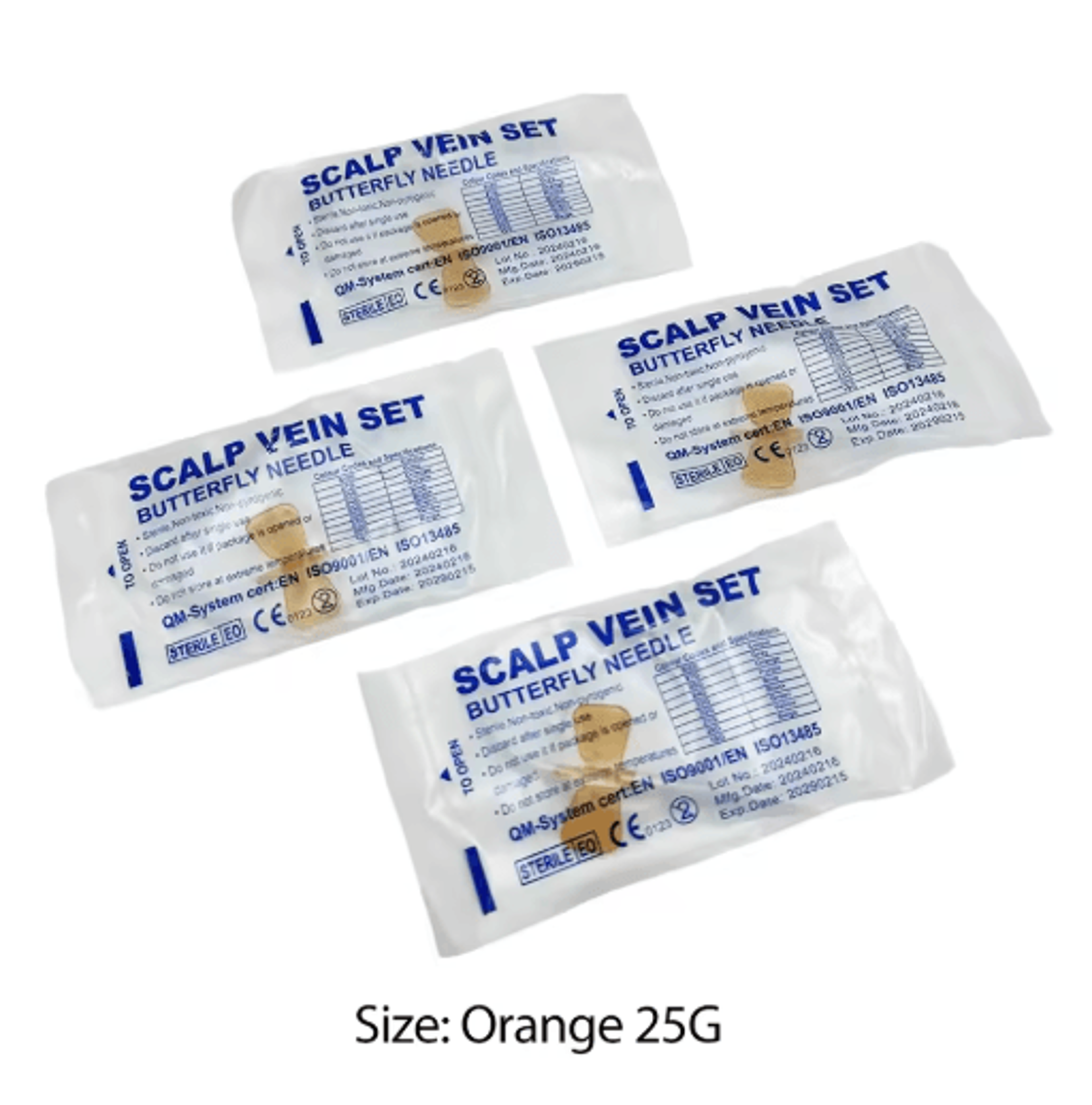 50PCS Disposable Butterfly Infusion Needles  Double Wing Veterinary Blood Collection  Infusion Set 5