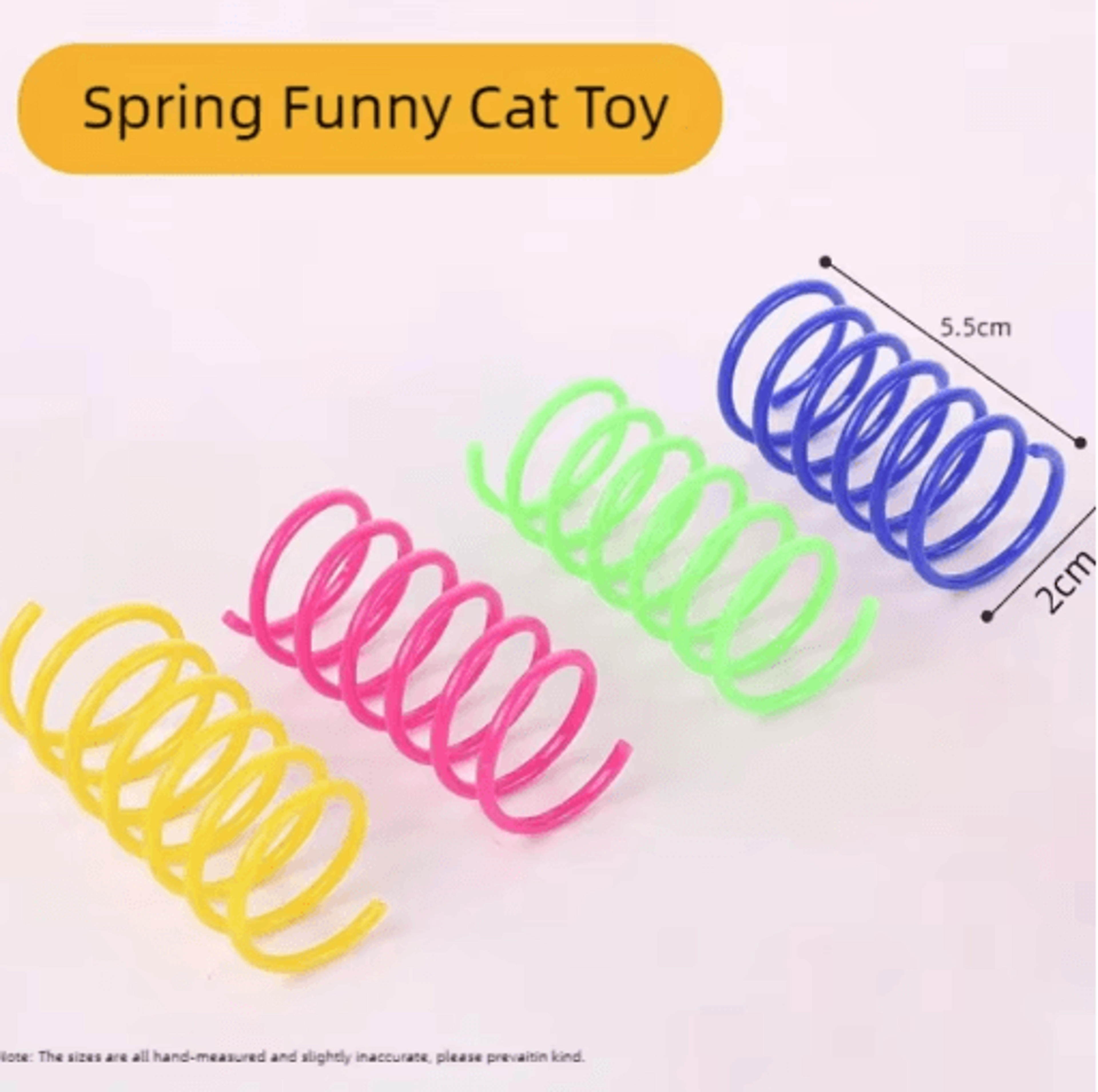 Interactive Cat Spring Toy Set Colorful Cat Spring Toys For Indoor Hunting  Play 8