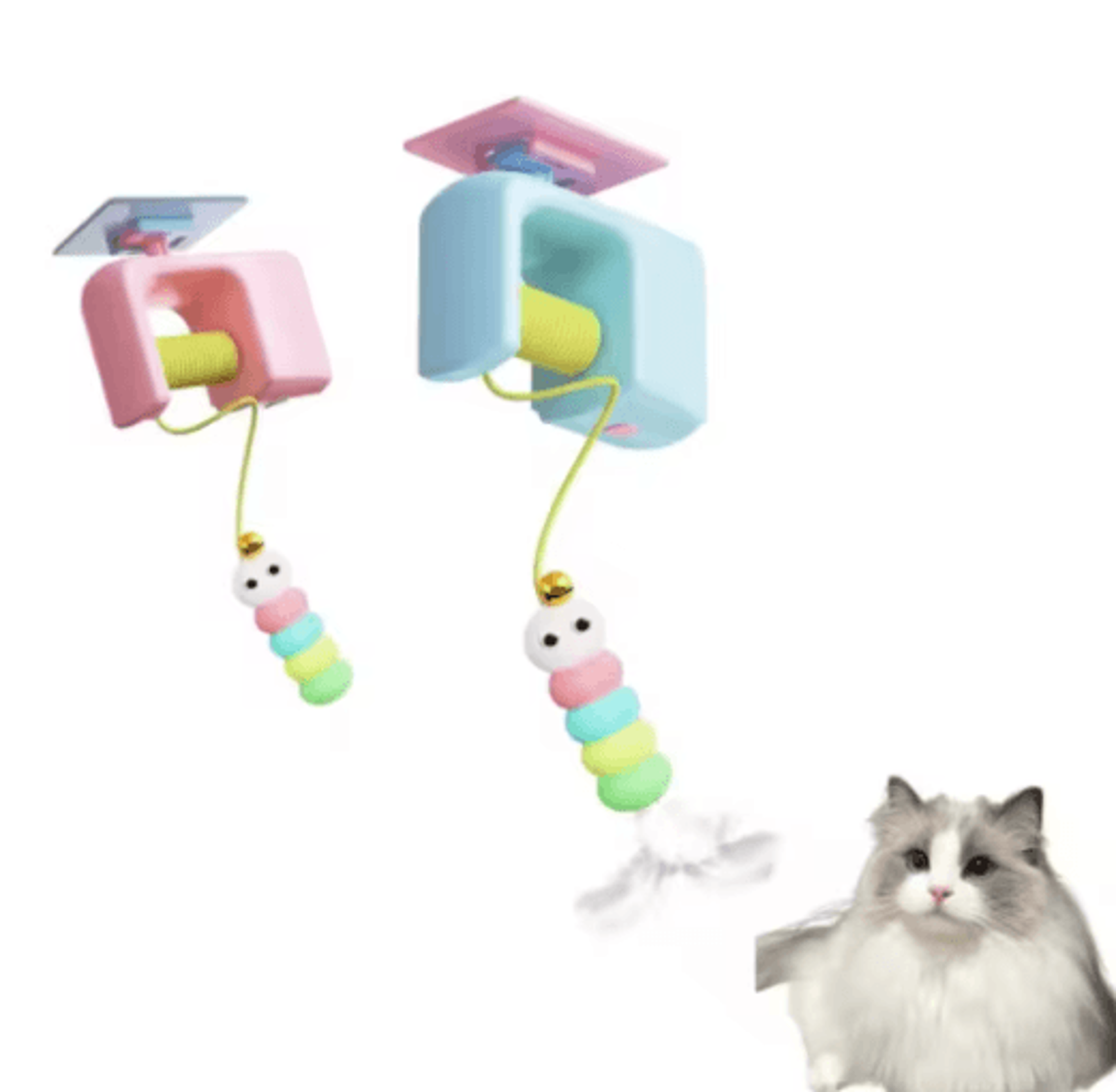 Smart Hanging Cat Toy Interactive Cat Toy With Electric Motion  Scratch Rope For SelfPlay Fun 10