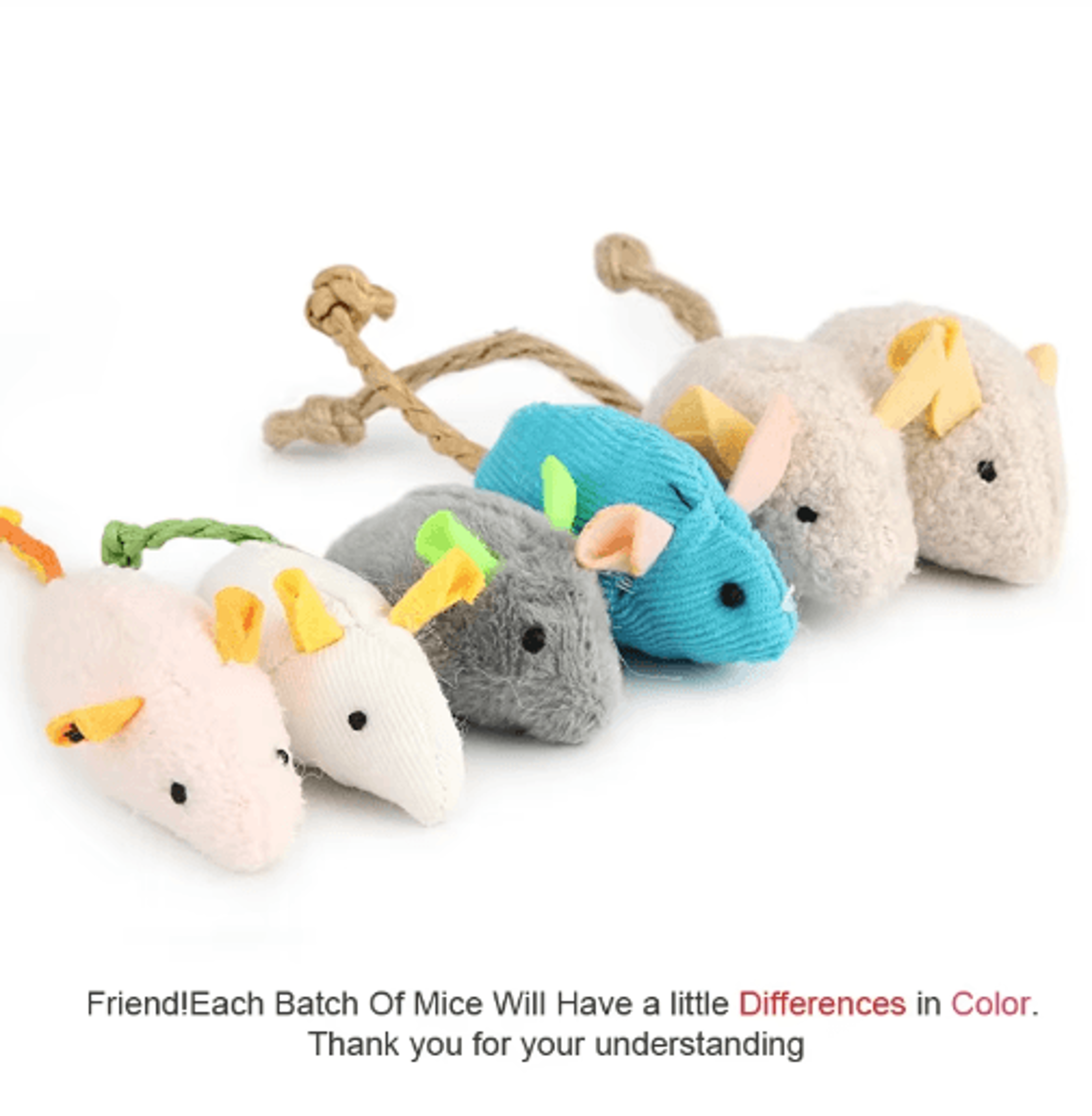 Interactive Plush Rat Cat Toy Cat Toy Mouse For Hunting Chasing  Indoor Play 6