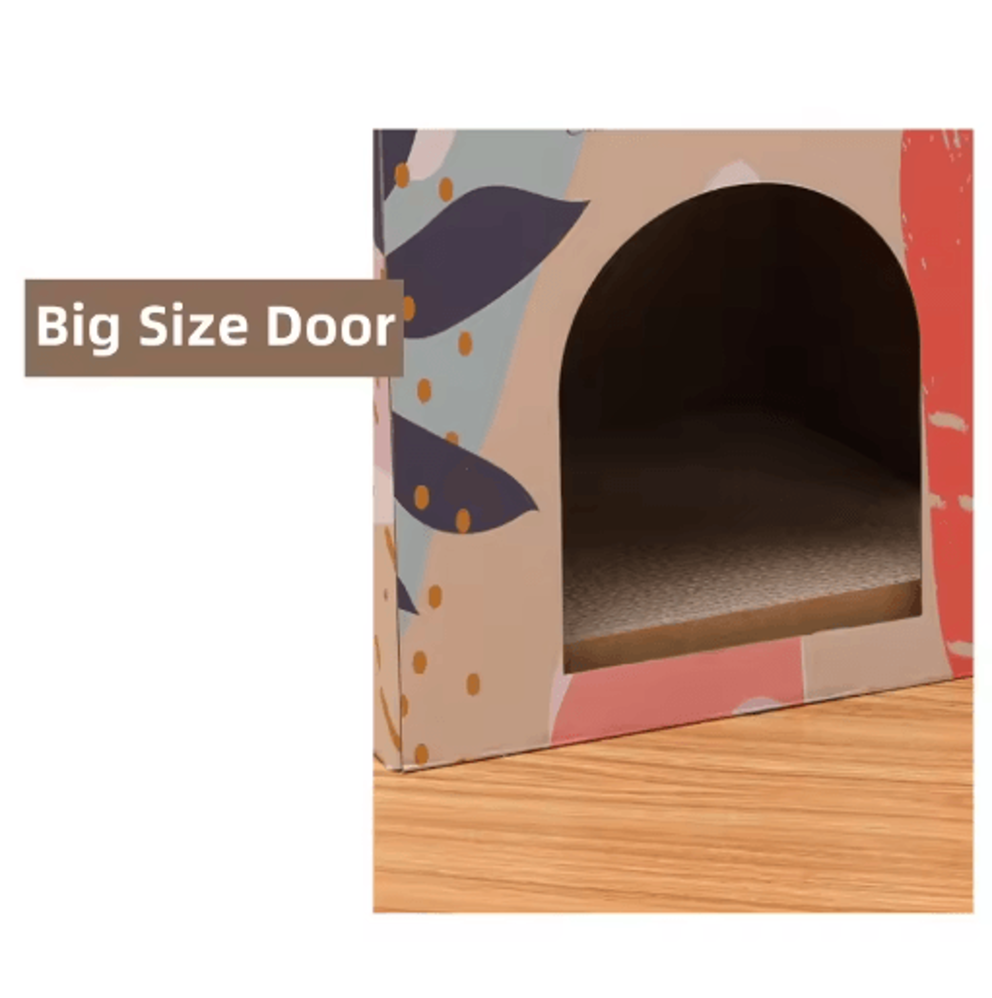 DoubleLayer Cat Scratching House Cat Scratching Pad  Cozy Cat Condo For Indoor Cats 3