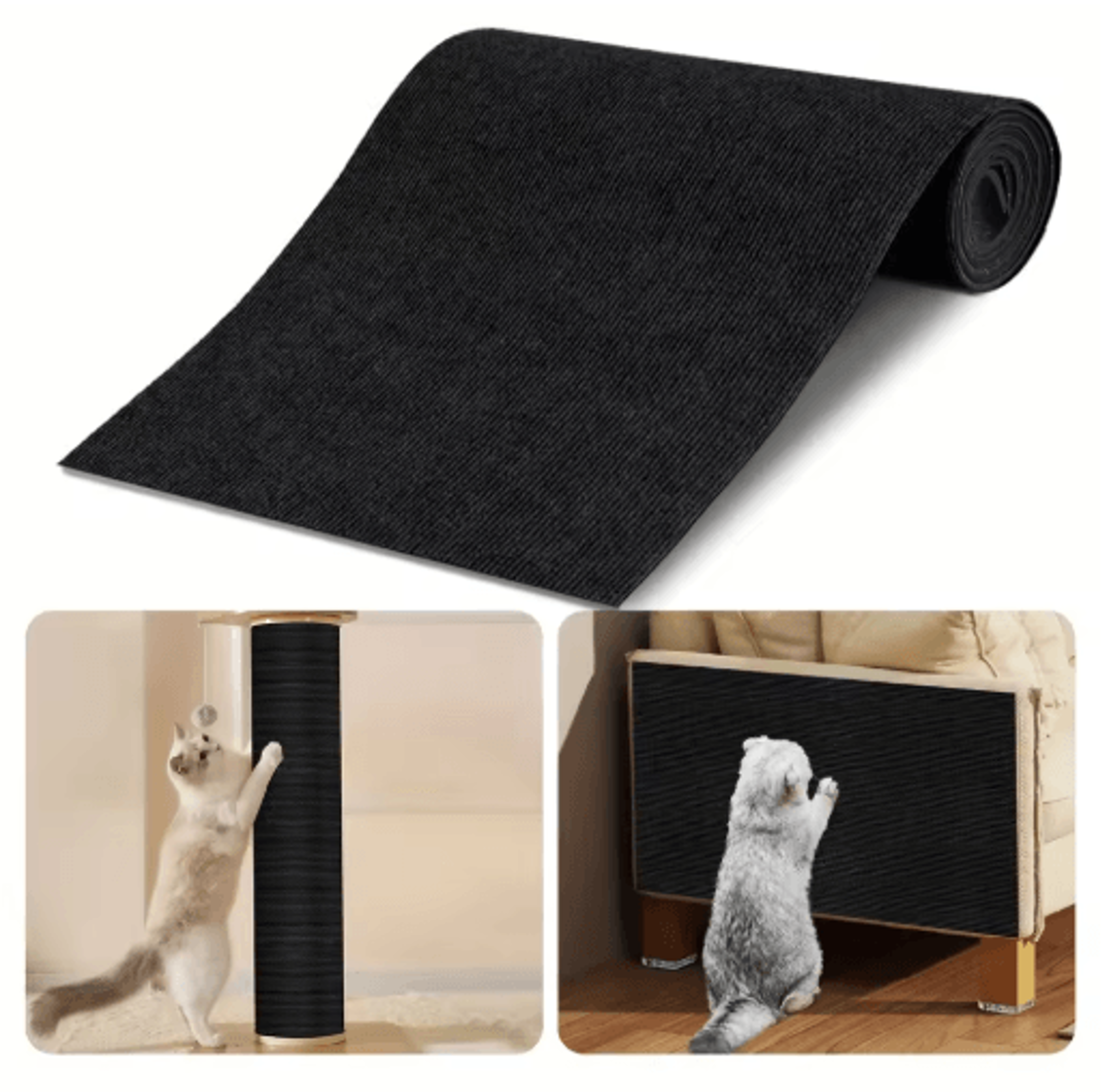 SelfAdhesive Cat Scratching Mat  Cat Scratching Mat For Furniture Protection  DIY Scratching Areas 4