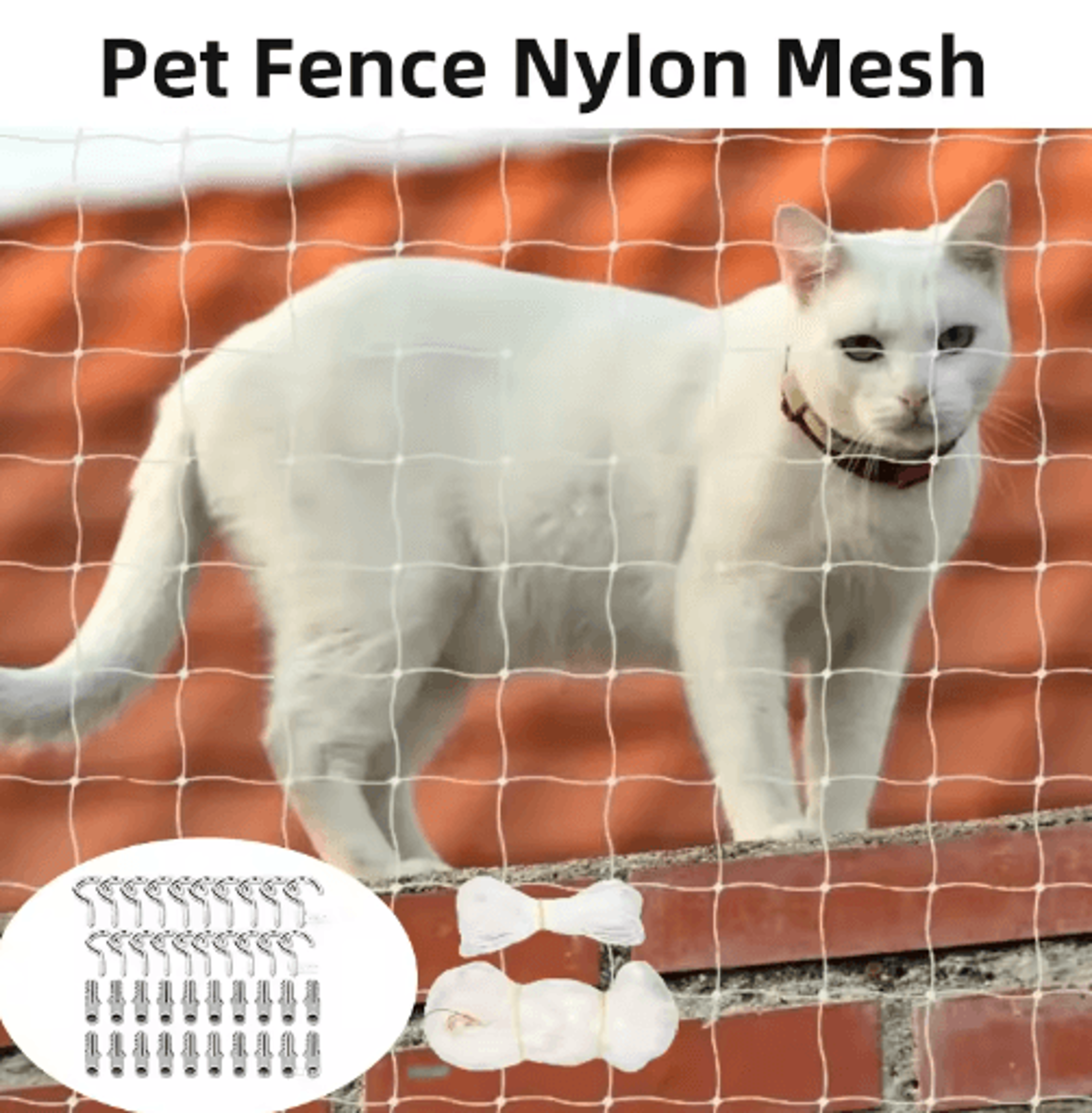 Pet Safety Balcony Net  Cat Safety Net For Balconies Windows Stairs  Doorways 0