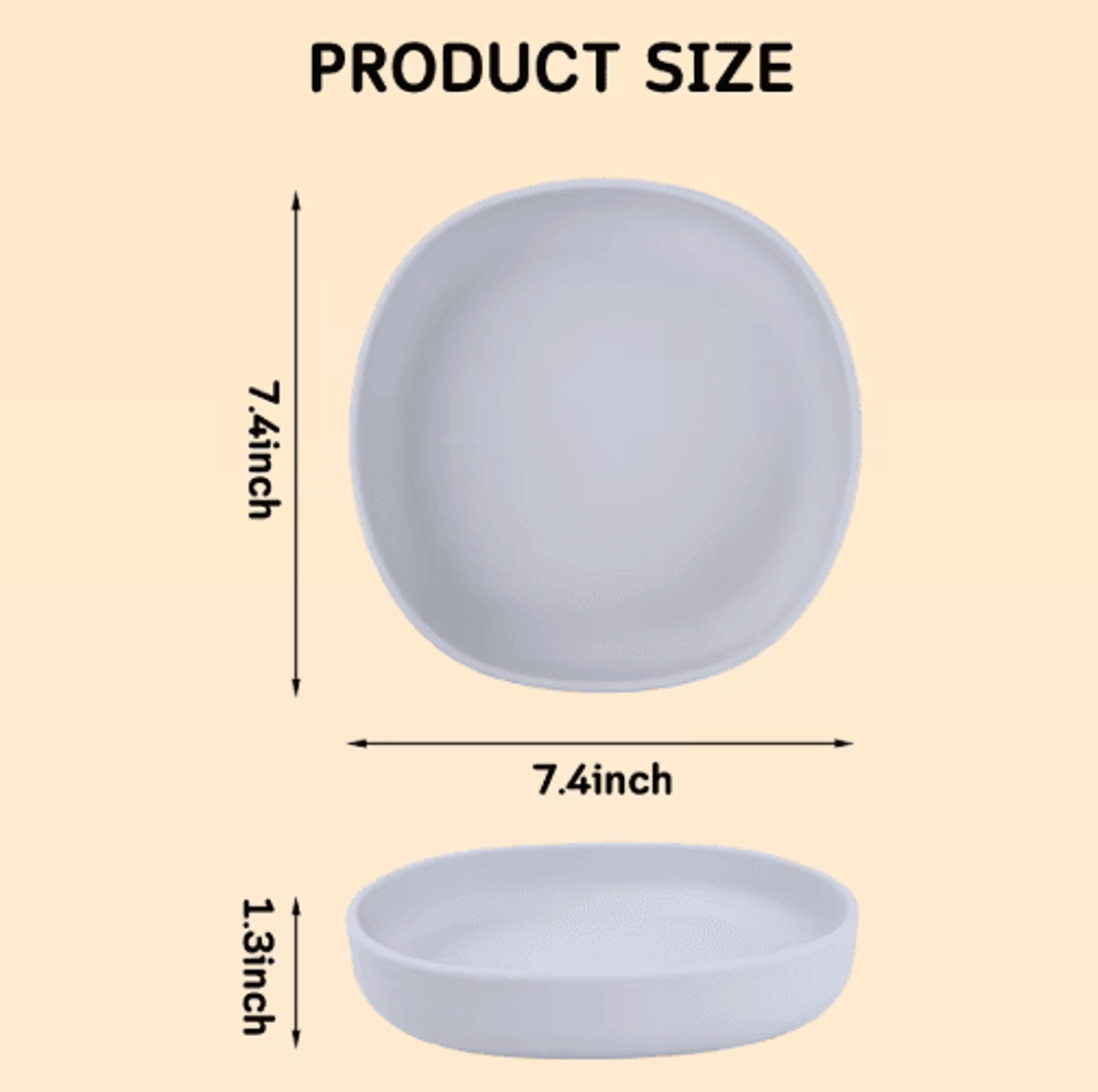 2Pack WhiskerFriendly Silicone Cat Plates  Cat Feeding Bowls For Comfortable MessFree Mealtimes 7