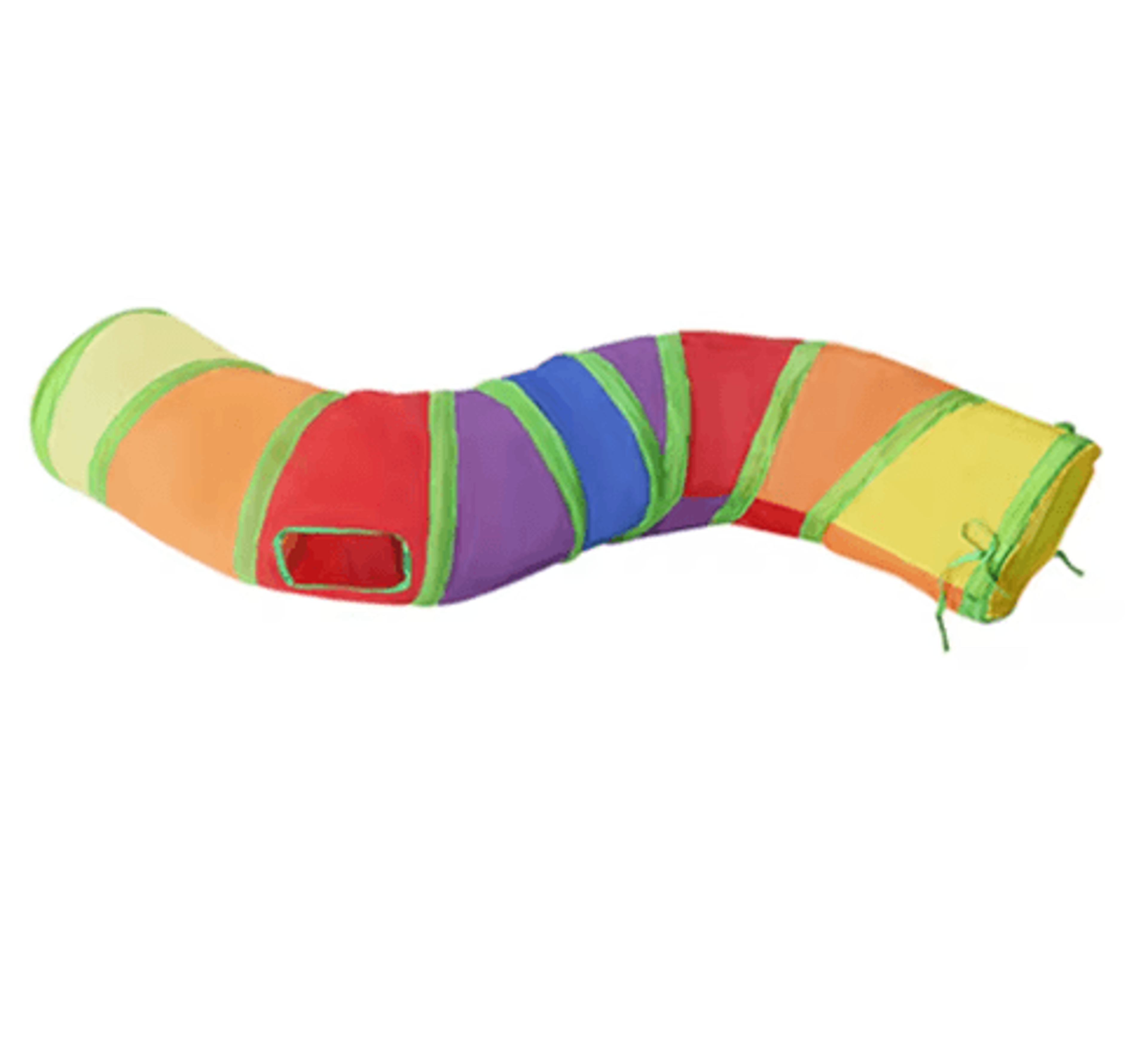 Rainbow Hide Collapsible Cat Tunnel Toy For Indoor Cats 19