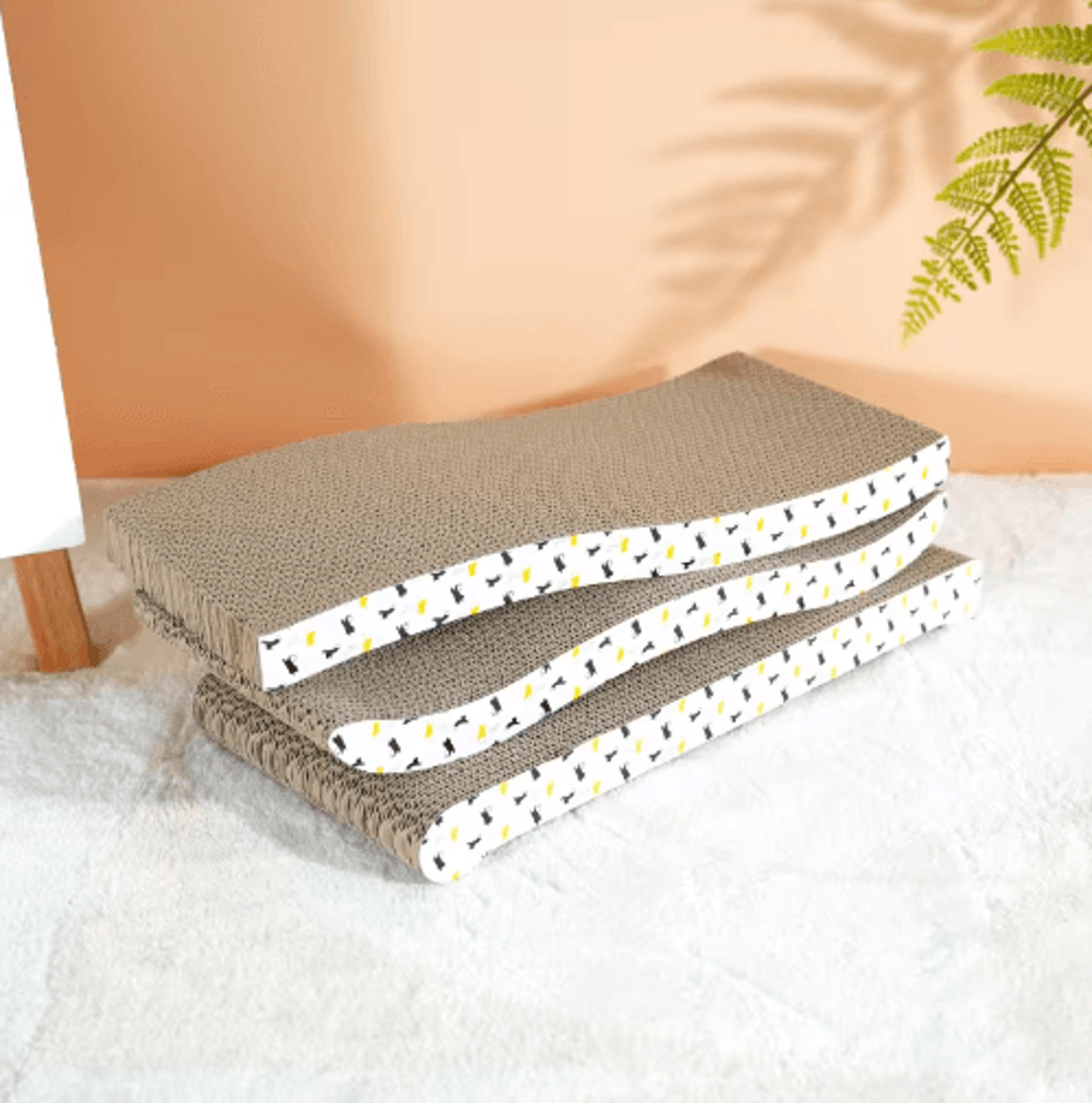 LoungeScratch DoubleSided Corrugated Cat Scratching Board Sofa Bed 12