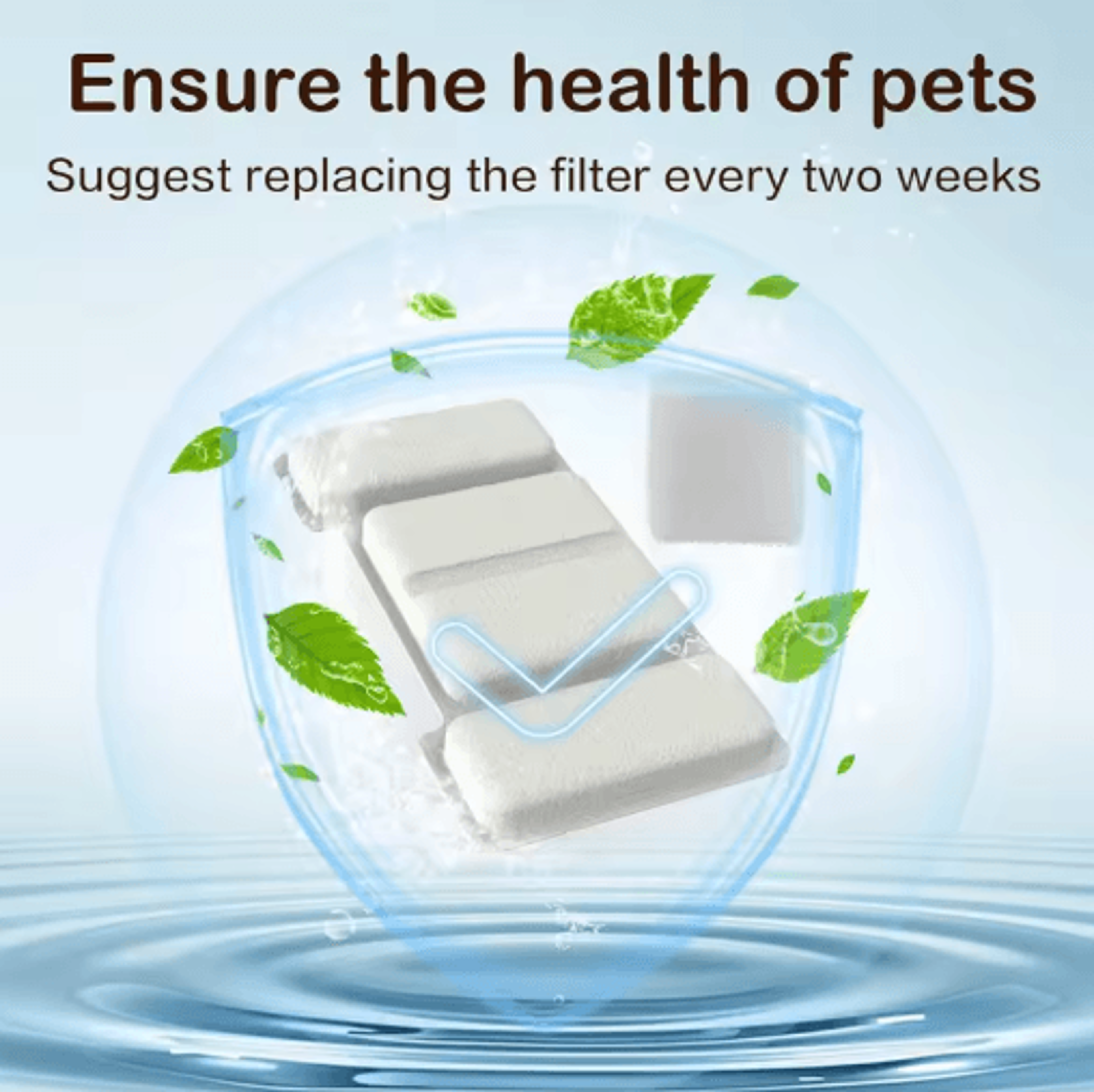 Pure Flow Replacement Filter  Sponge Kit For TY09TY10 Cat Water Fountains 4