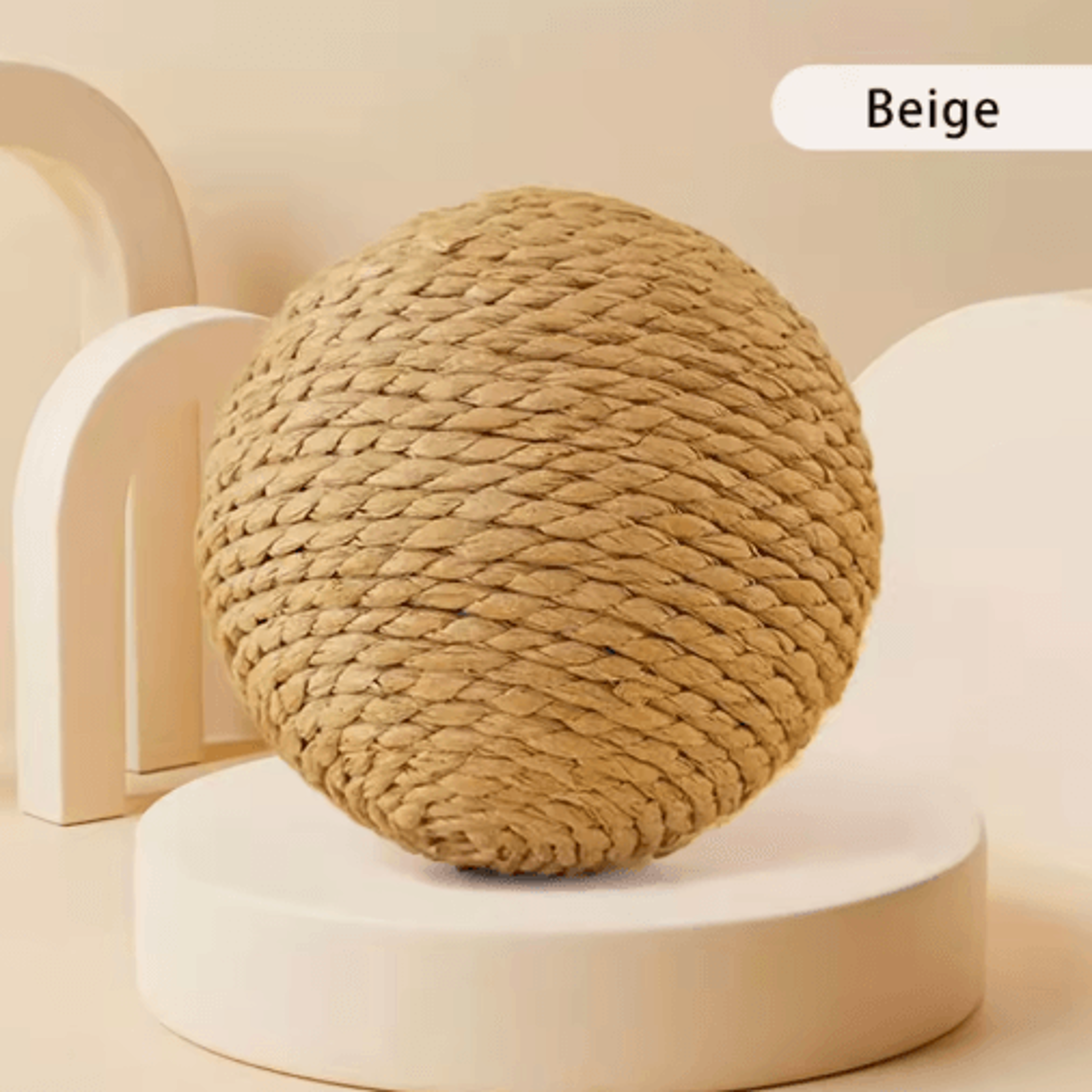 Sisal Sound Interactive Cat Scratching Ball For Play  Dental Care 3