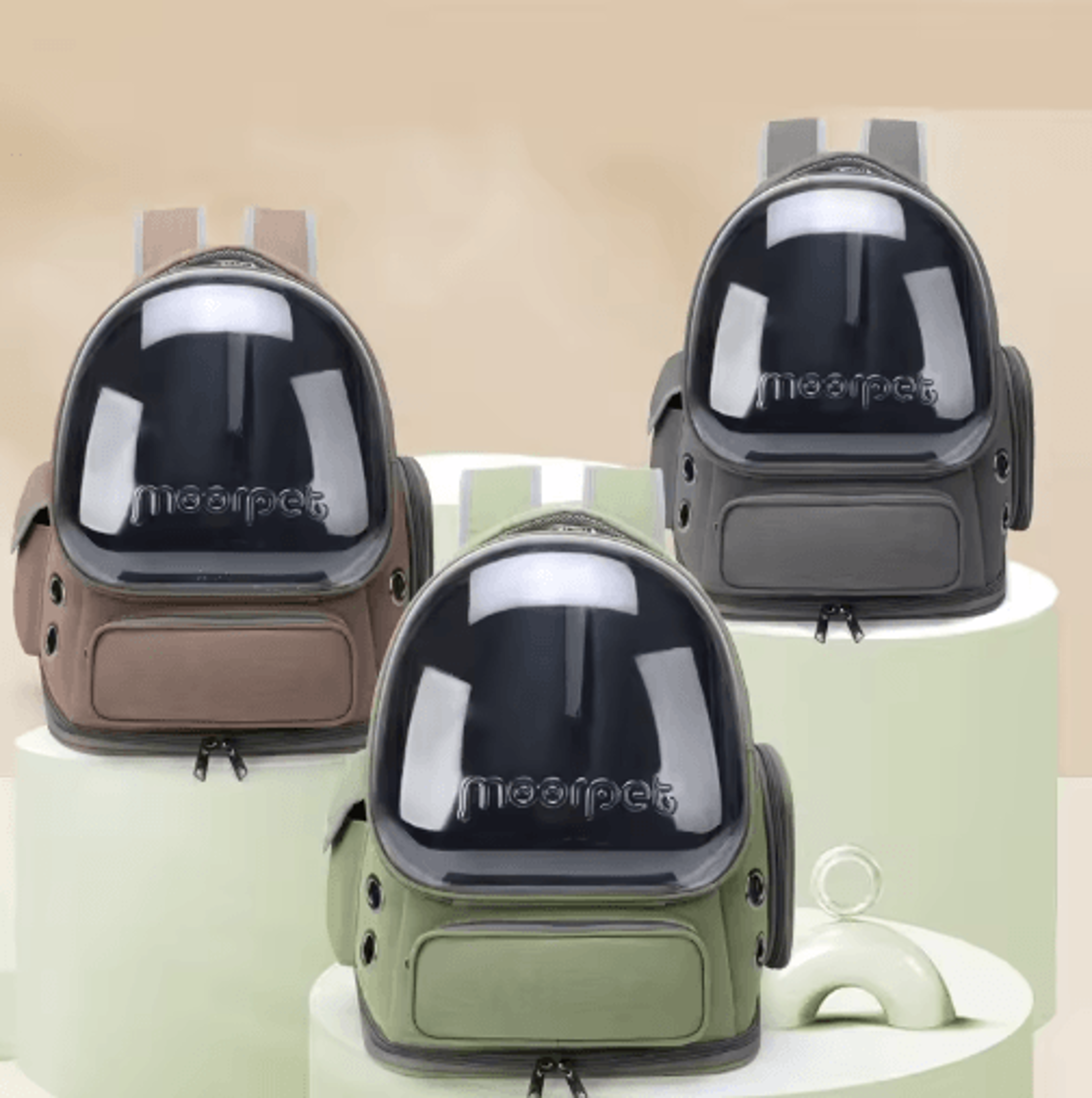 Transparent Folding Pet Carrier Backpack For Cats And Small Dogs 4