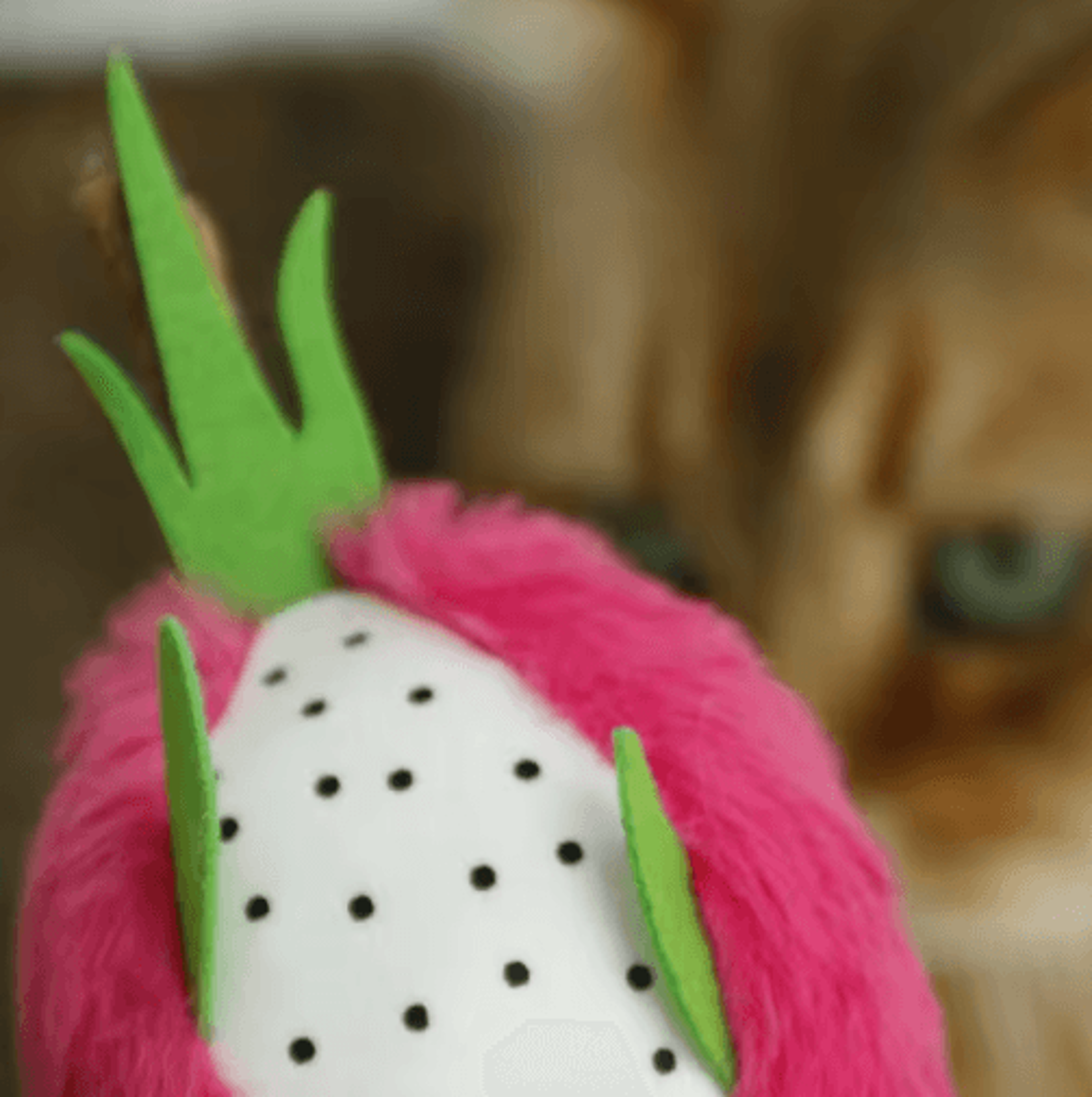 Dragon Fruit Catnip Plush Chew Toy  BiteResistant Teeth Cleaning Toy For Cats 4