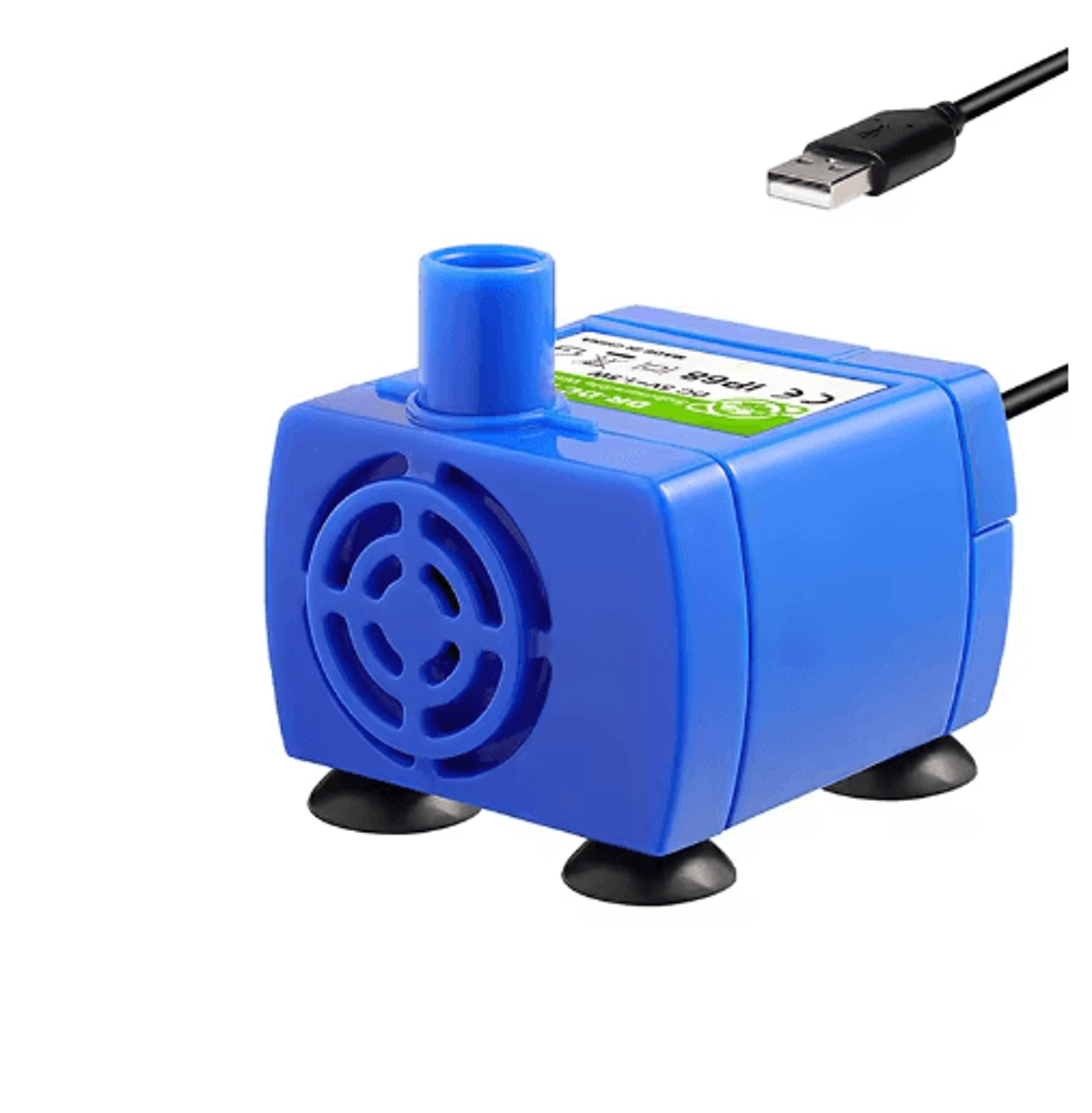 USB Pet Fountain Water Pump With LED Light  Replacement Motor For Cat Water Dispensers 5