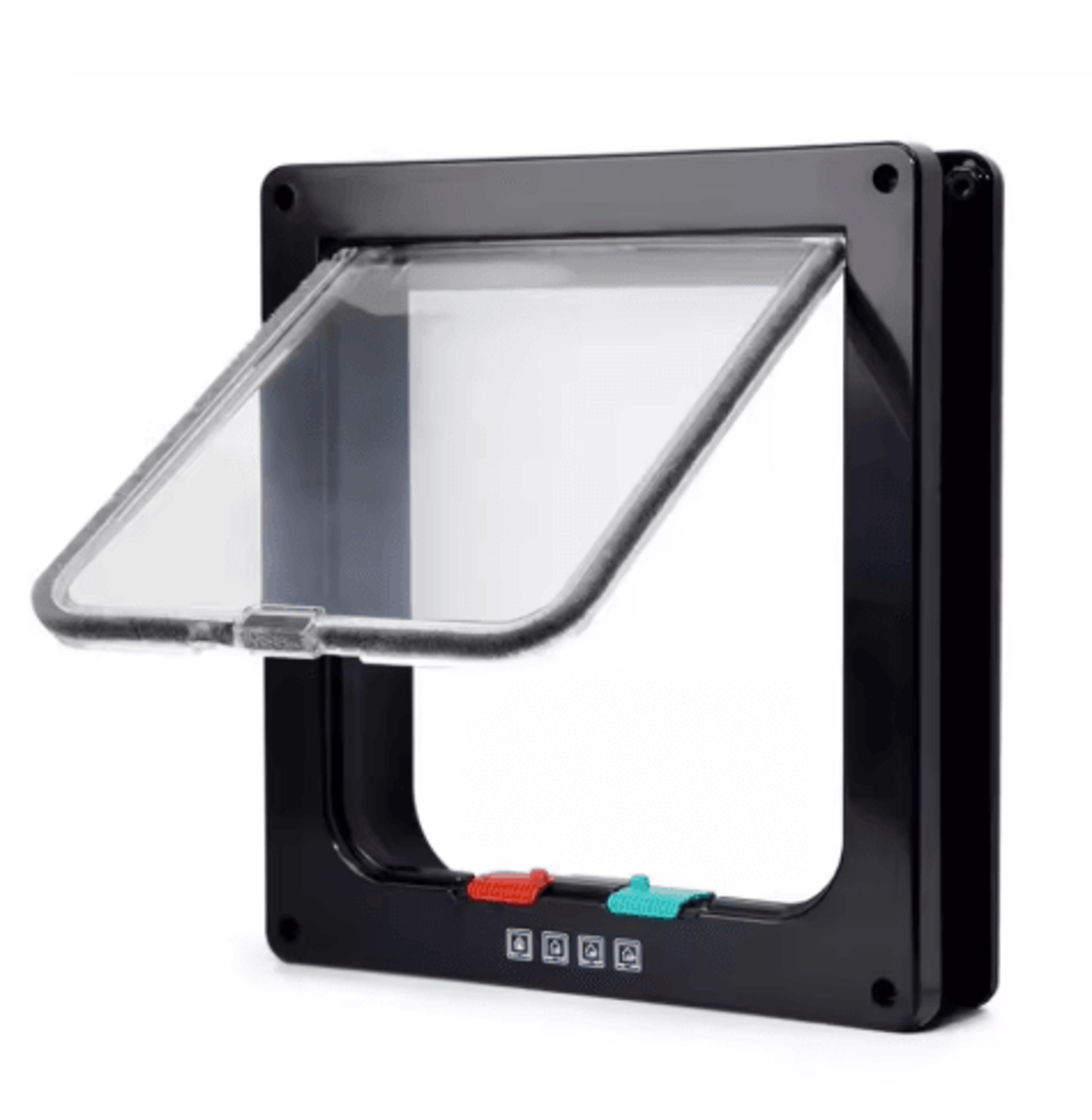 4Way Locking Weatherproof Cat Door  Secure Pet Access Door For Interior  Exterior Us 3