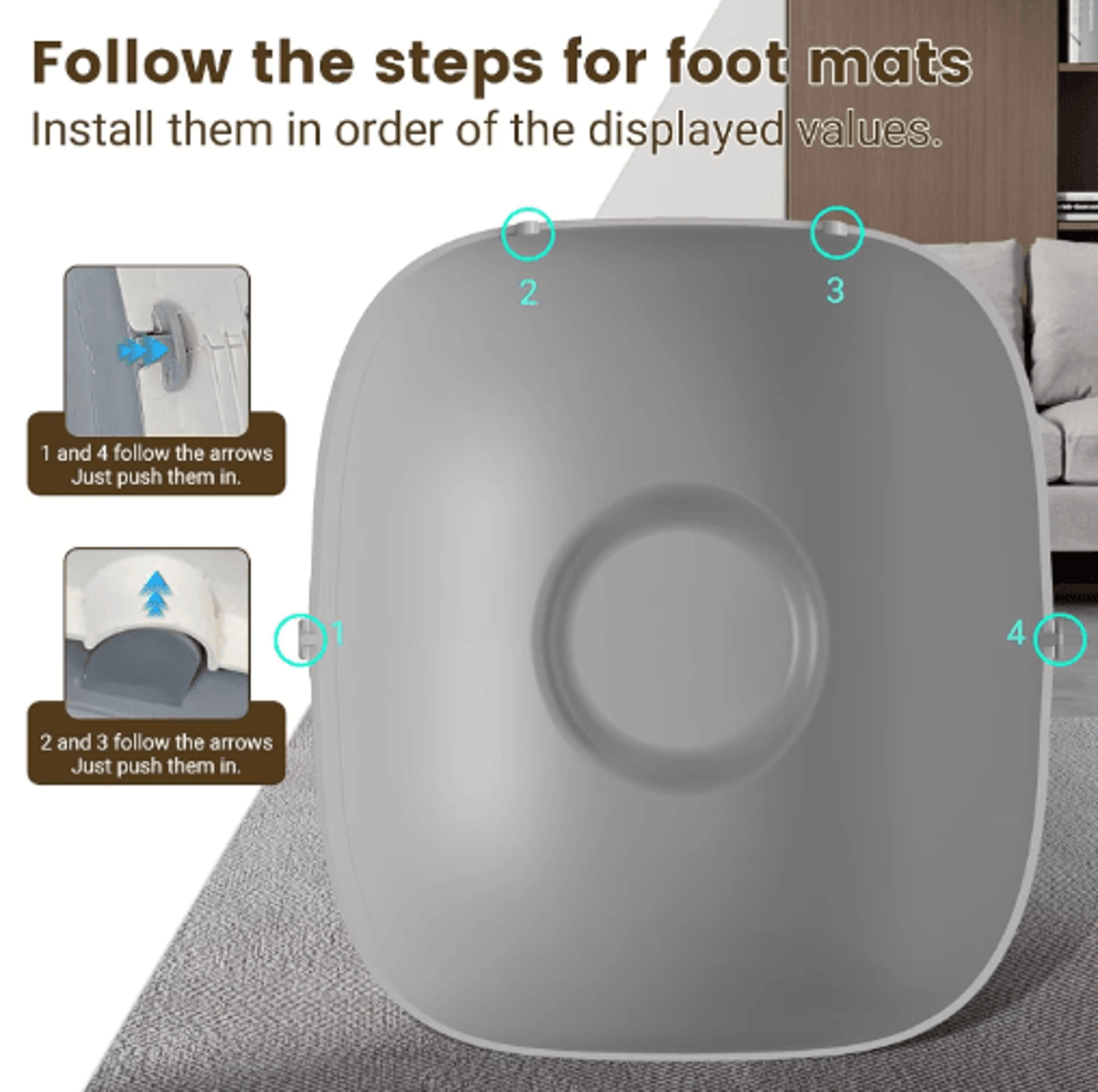 TONEPIE Automatic Cat Litter Box Silicone Pad  Protective Replacement Accessory For SelfCleaning Li 4