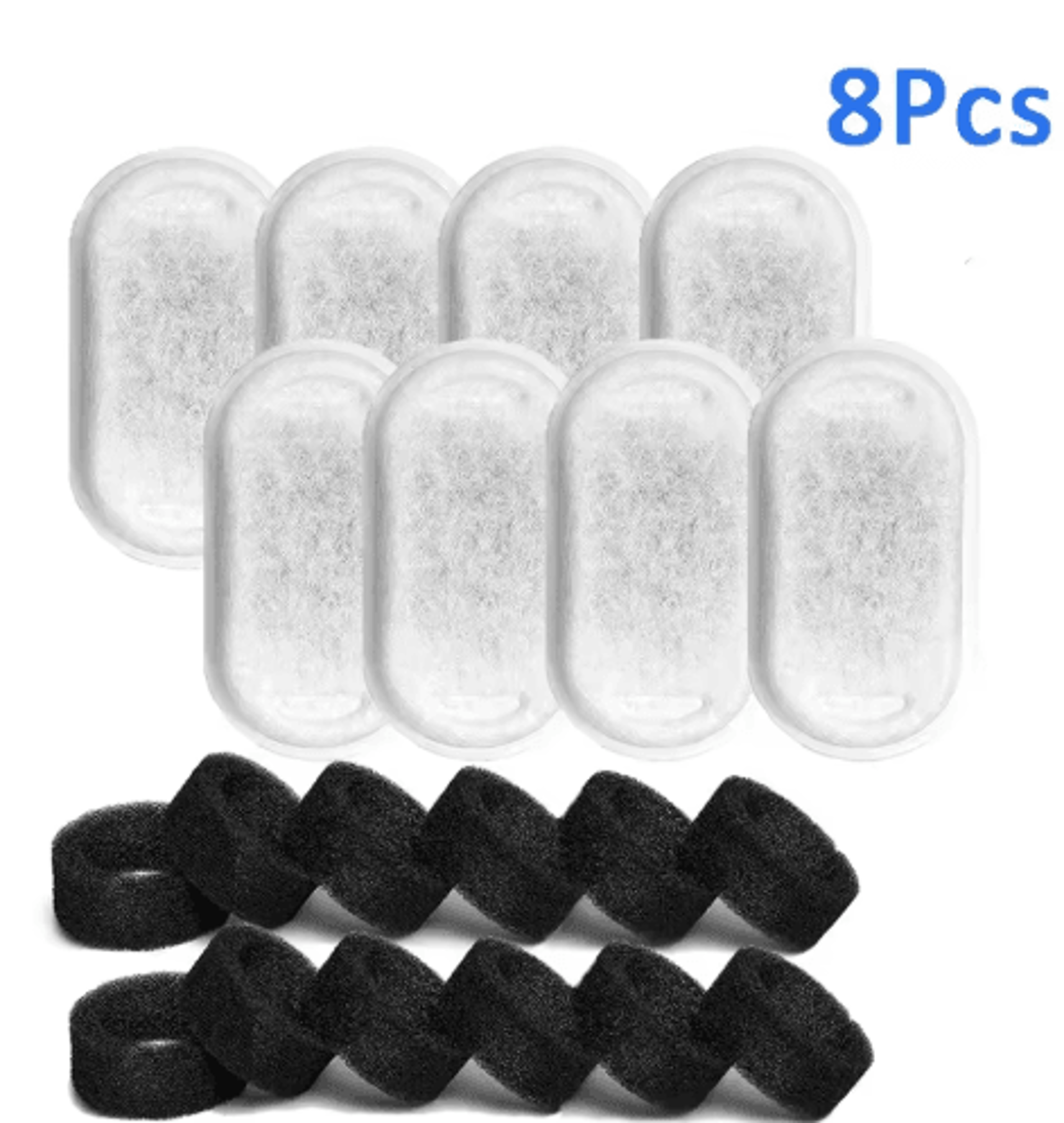 8 To 24PCS Cat Water Fountain Filter Set  Replacement Filters For 108oz32L Pet Water Fountains 3
