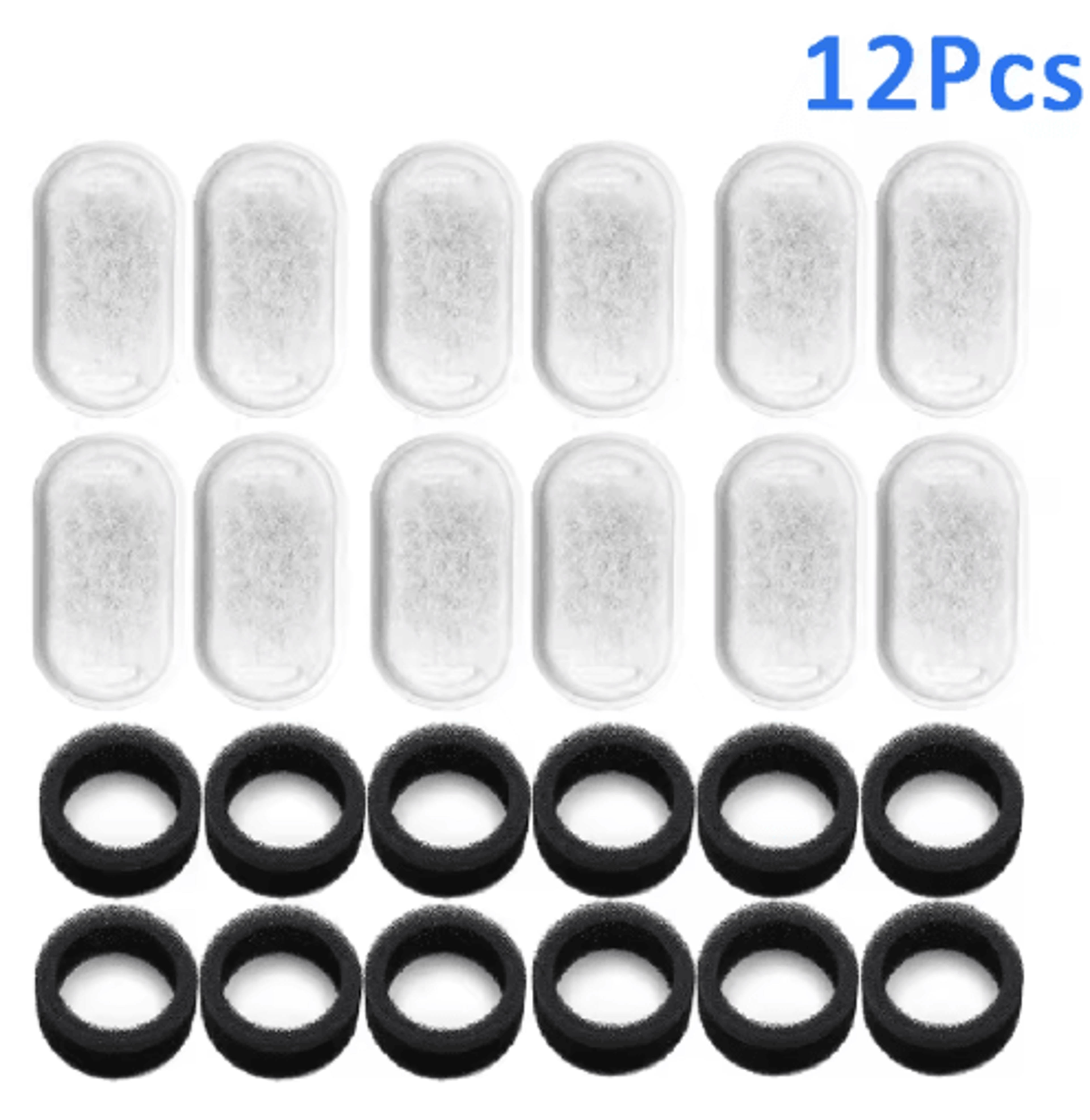 8 To 24PCS Cat Water Fountain Filter Set  Replacement Filters For 108oz32L Pet Water Fountains 4