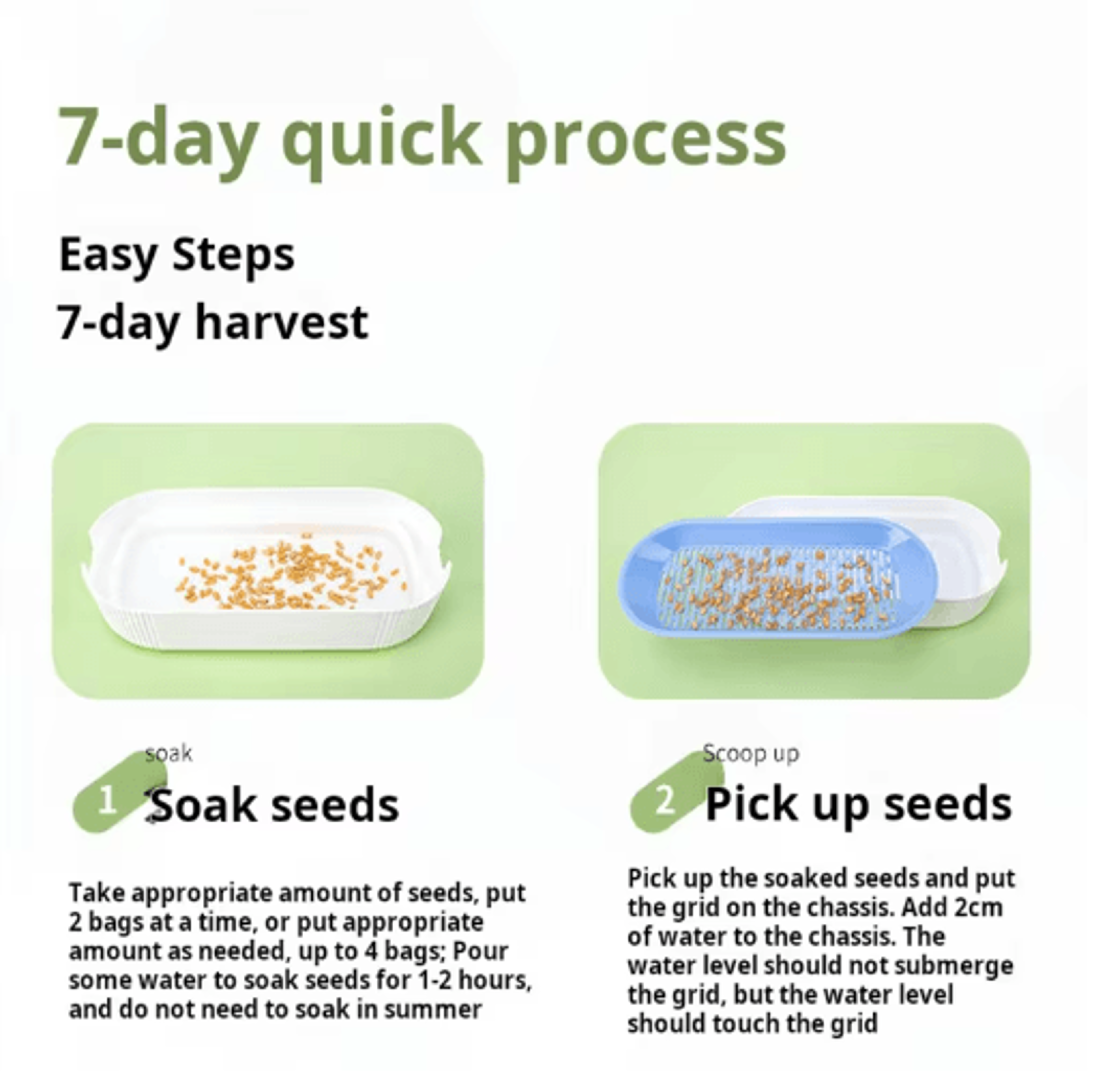 Hydroponic Cat Grass Growing Kit  Soilless Cat Treat Planter For Fresh Indoor Cat Grass 4
