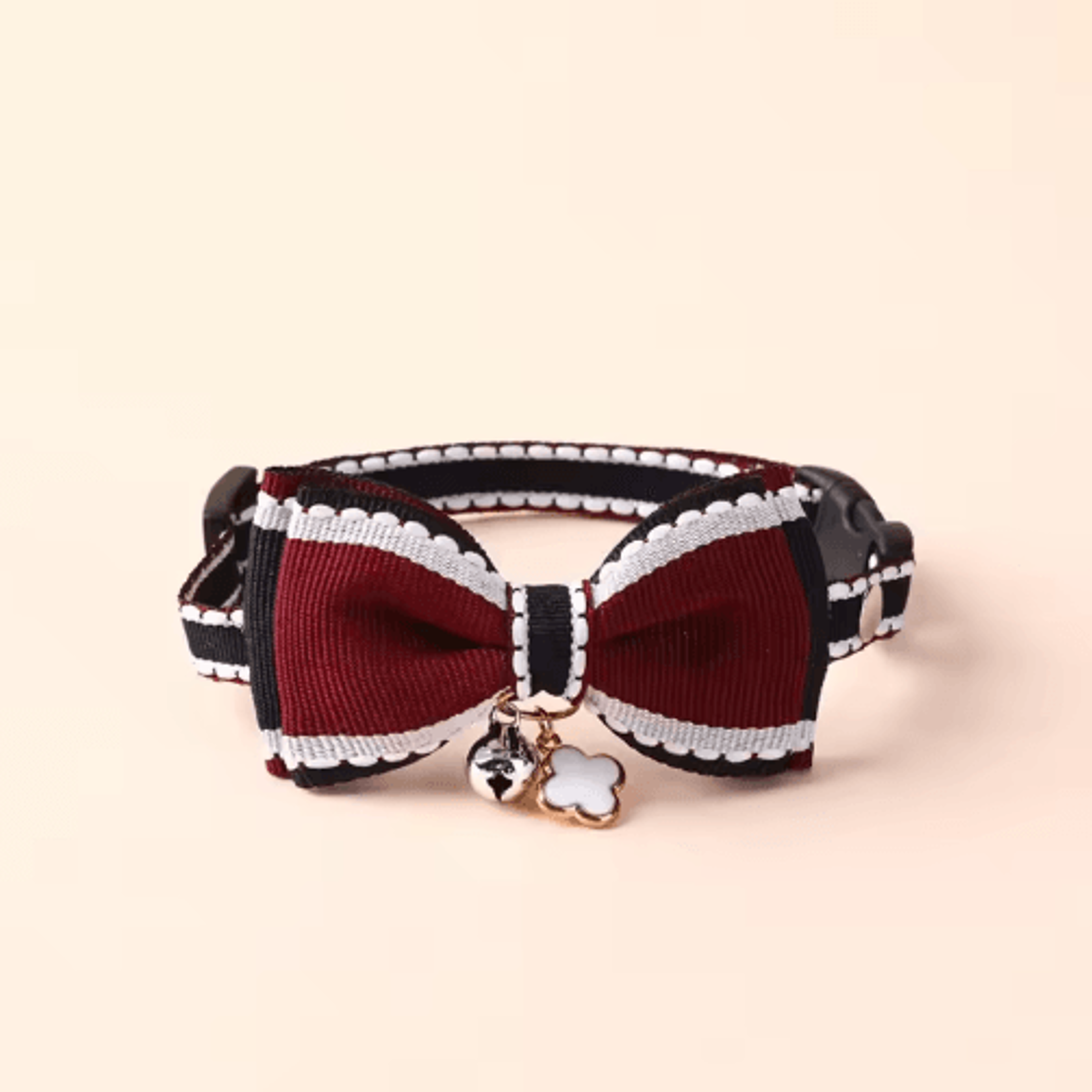 Bella Bow Pet Collar With Bell Adjustable Bow Tie Collar For Cats Kittens  Small Dogs 2