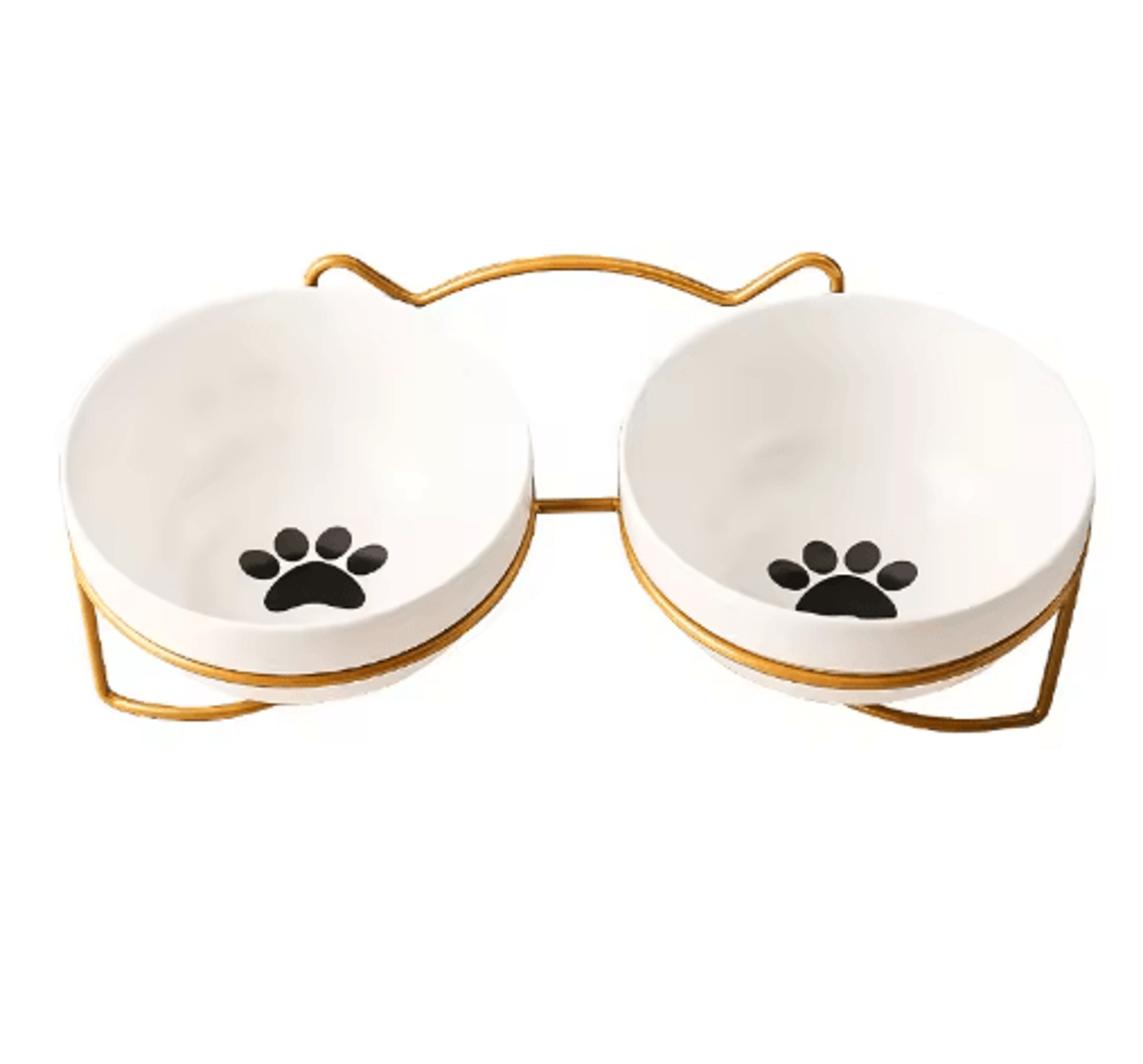 Comfort Rise Ceramic Pet Bowl Set Elevated Double Cat  Dog Feeding Bowl For Comfortable Dining 5