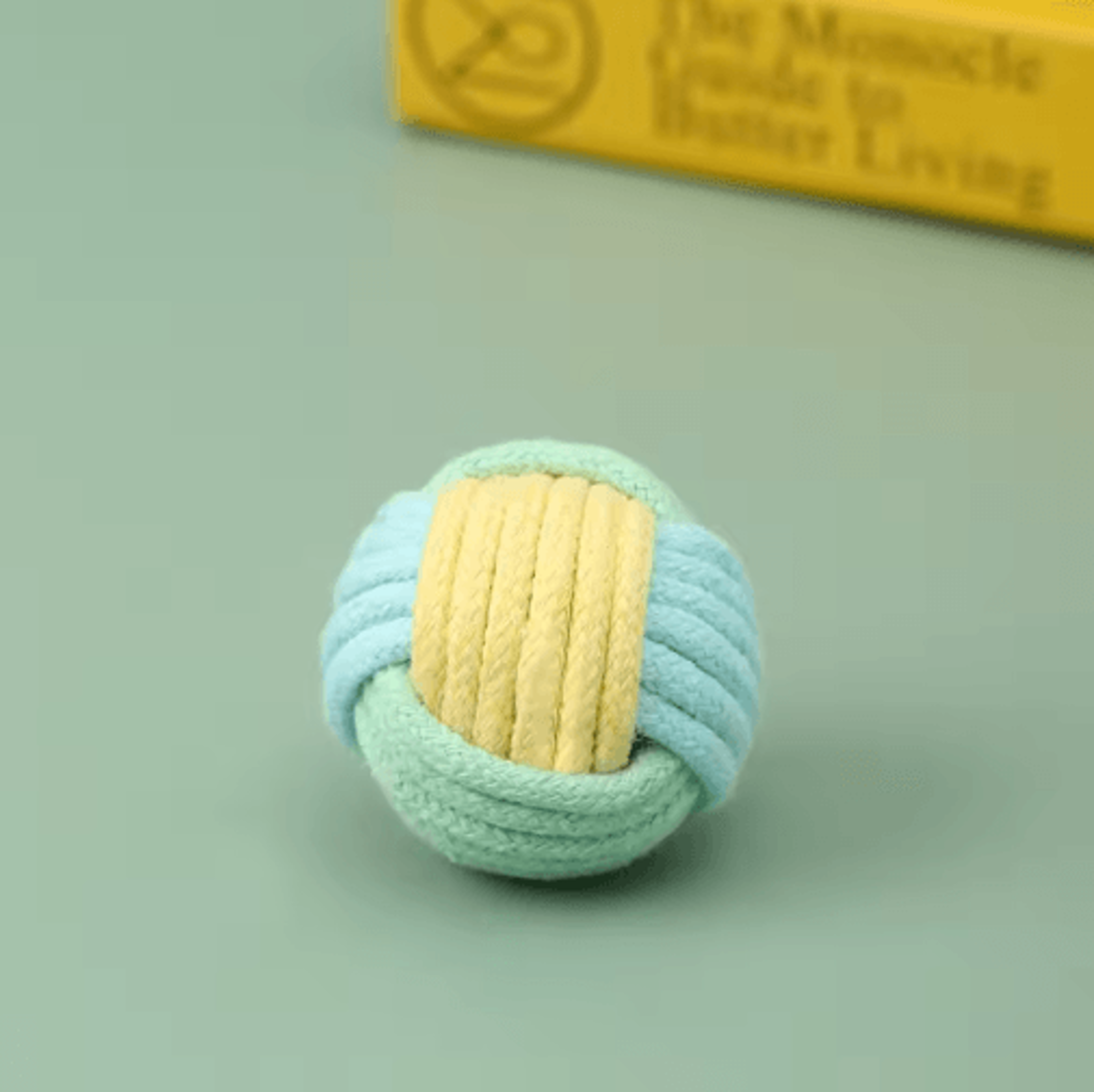 KnotPlay Cotton Rope Ball Toy  Interactive Chew  Training Toy For Cats 1