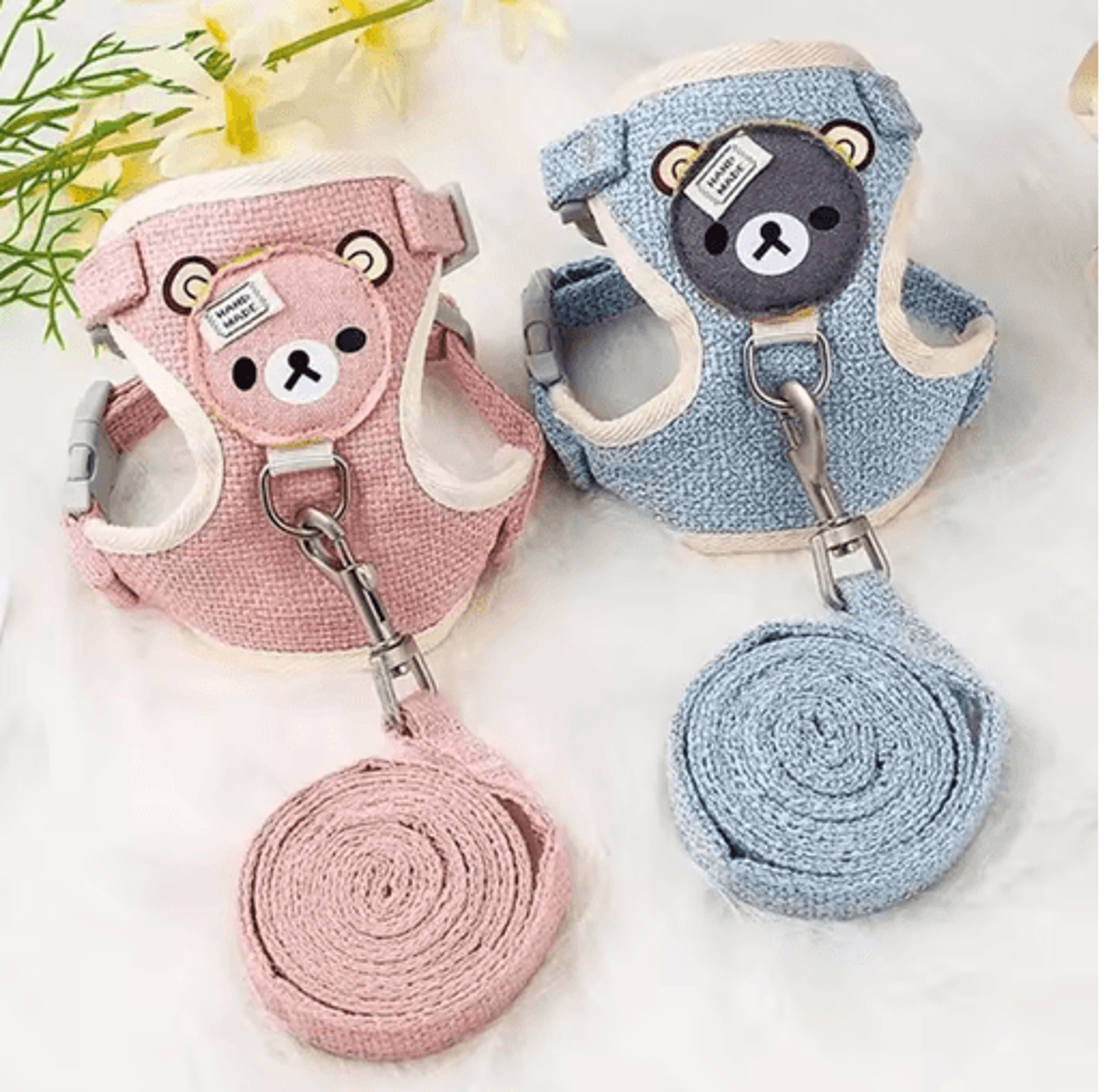 Paw Secure Kitten Harness  Collar Set Adjustable Walking Harness For Cats Kittens  Small Pets 0
