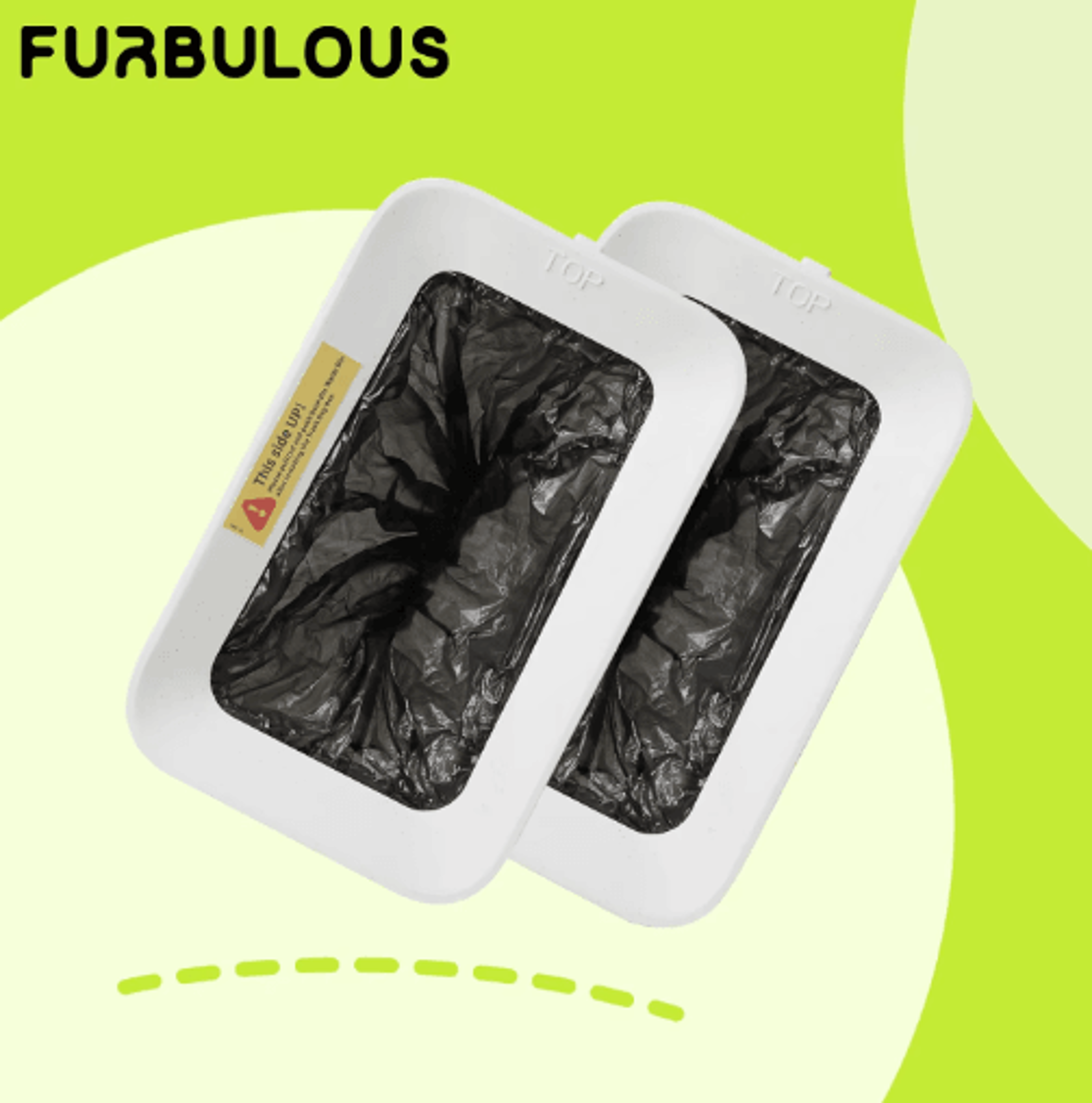 FURBULOUS SelfCleaning Litter Box Waste Bag Refills 3