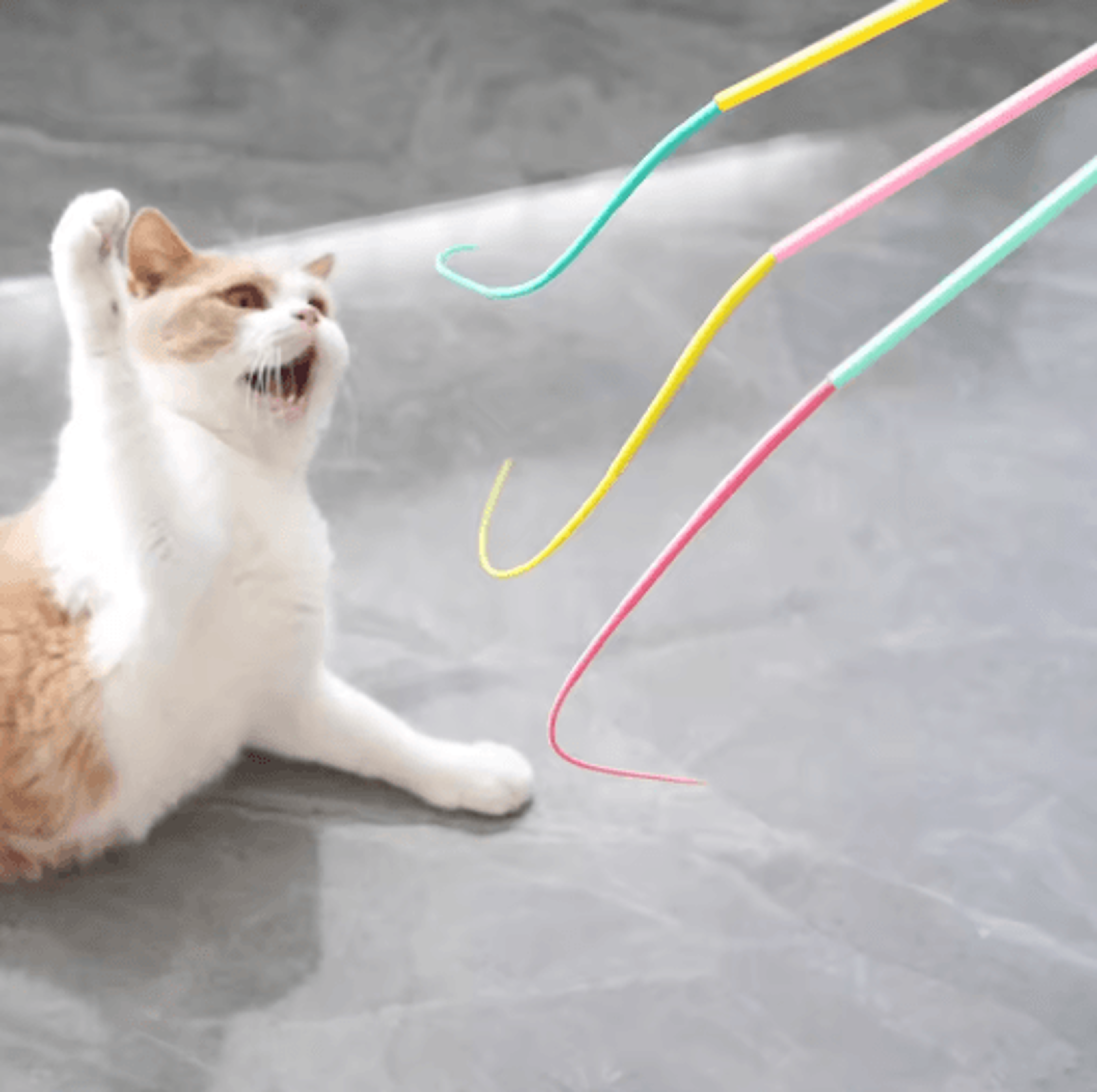 WiggleTail Interactive Mouse Tail Cat Teaser Wand With Bell 7