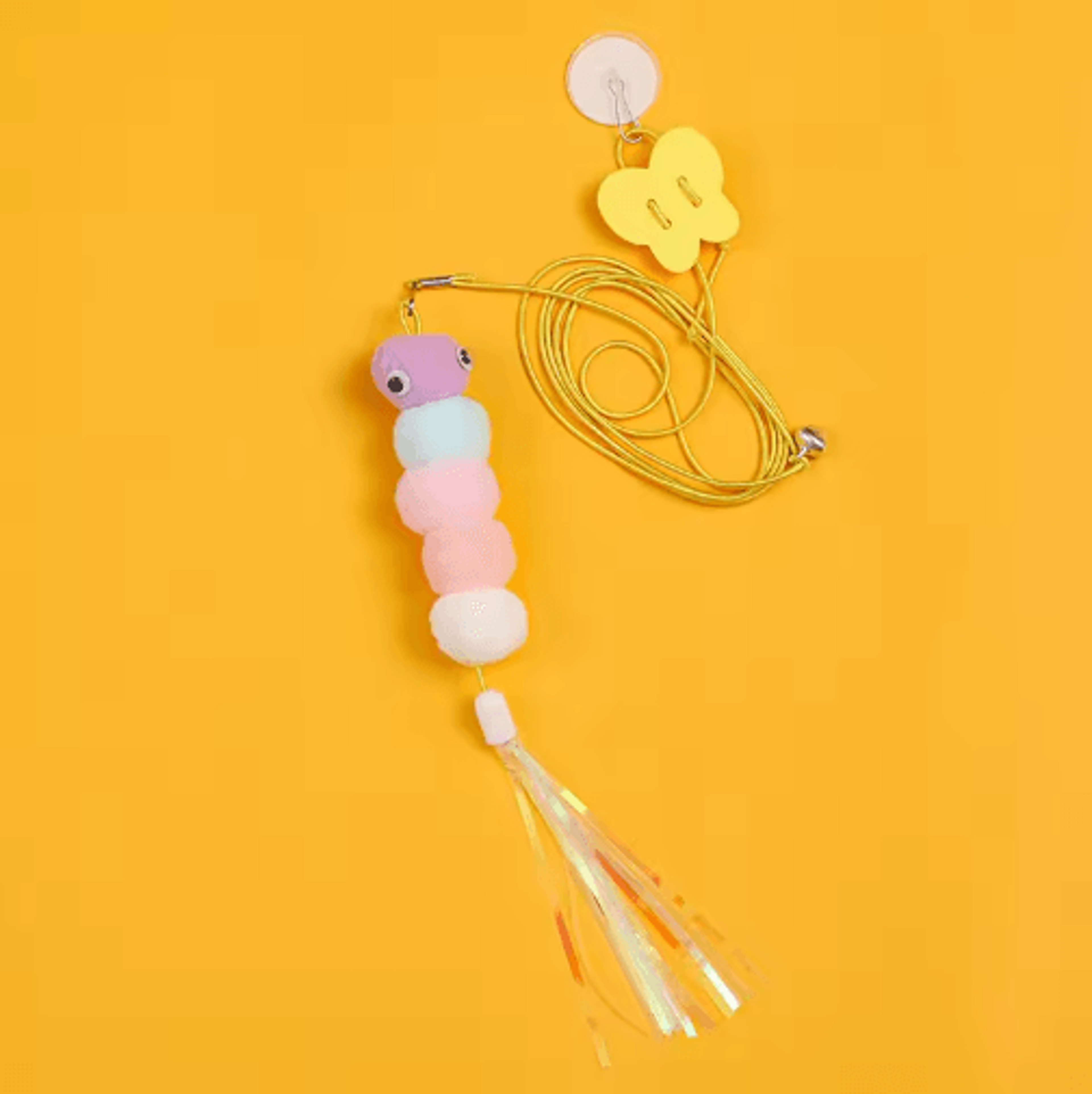 JumpFeather Hanging Cat Teaser Toy With Elastic Rope 4