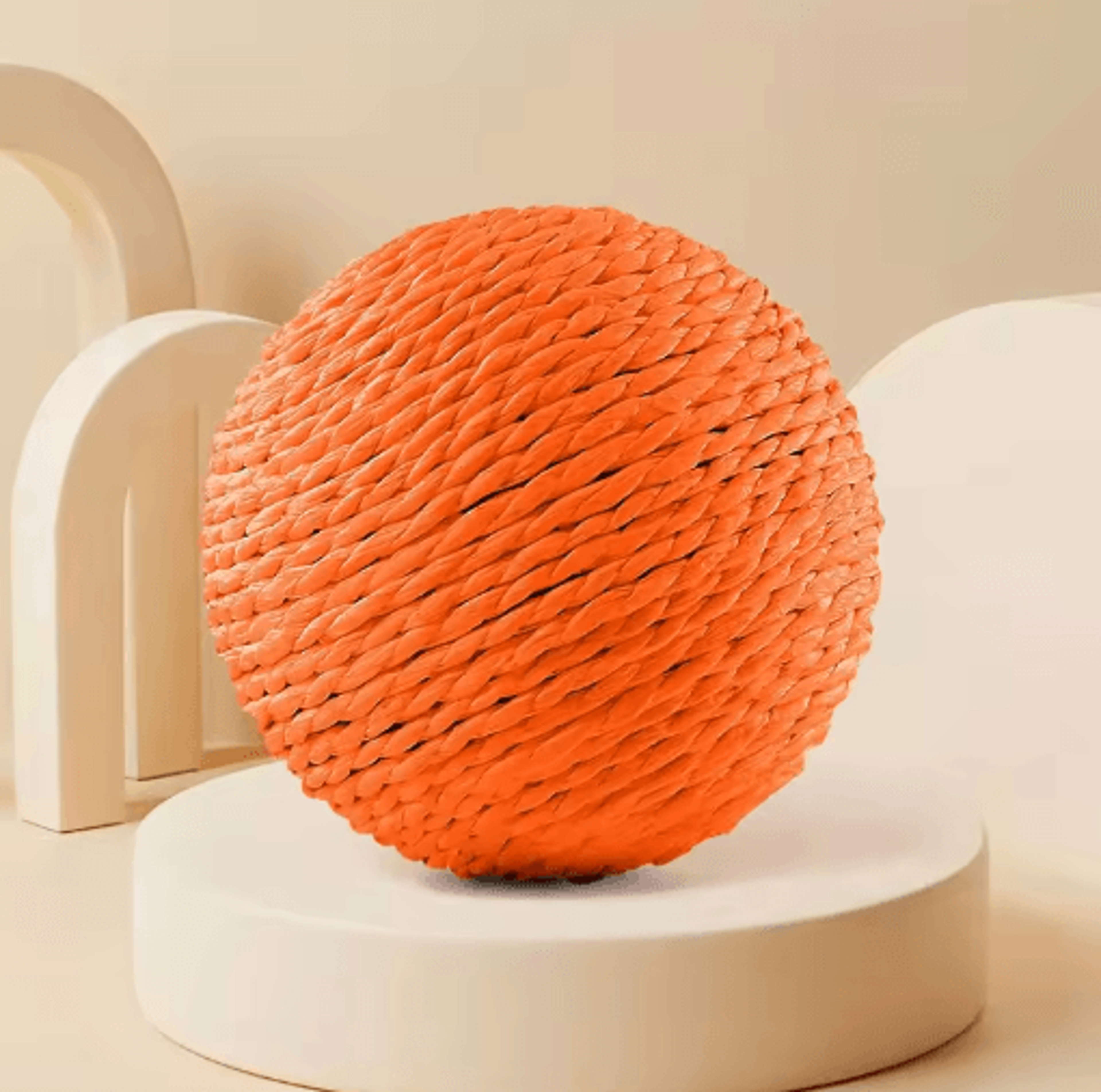 SisalSound Interactive Cat Scratching Ball Toy For Teething  Play 3