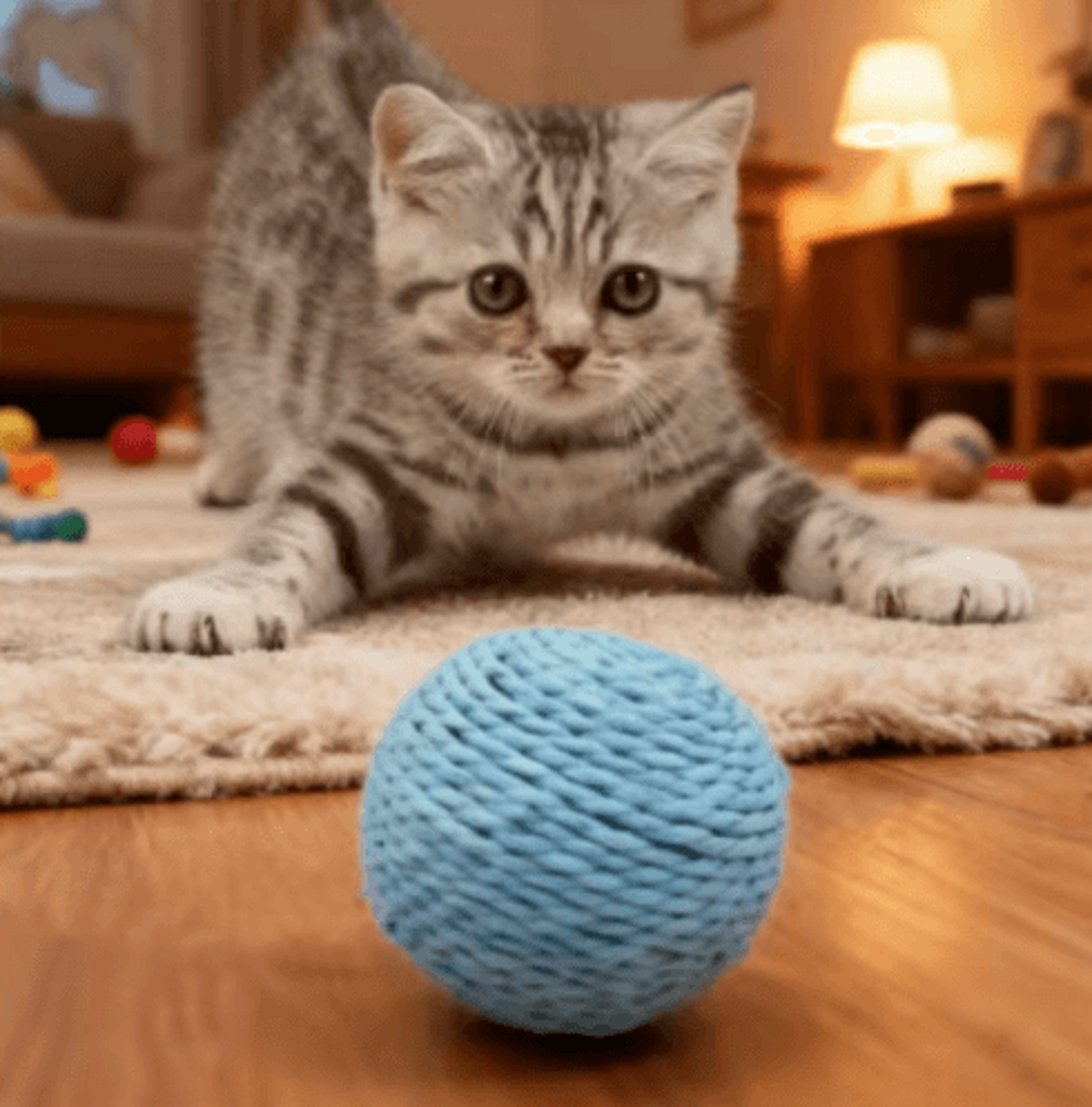 SisalSound Interactive Cat Scratching Ball Toy For Teething  Play 10