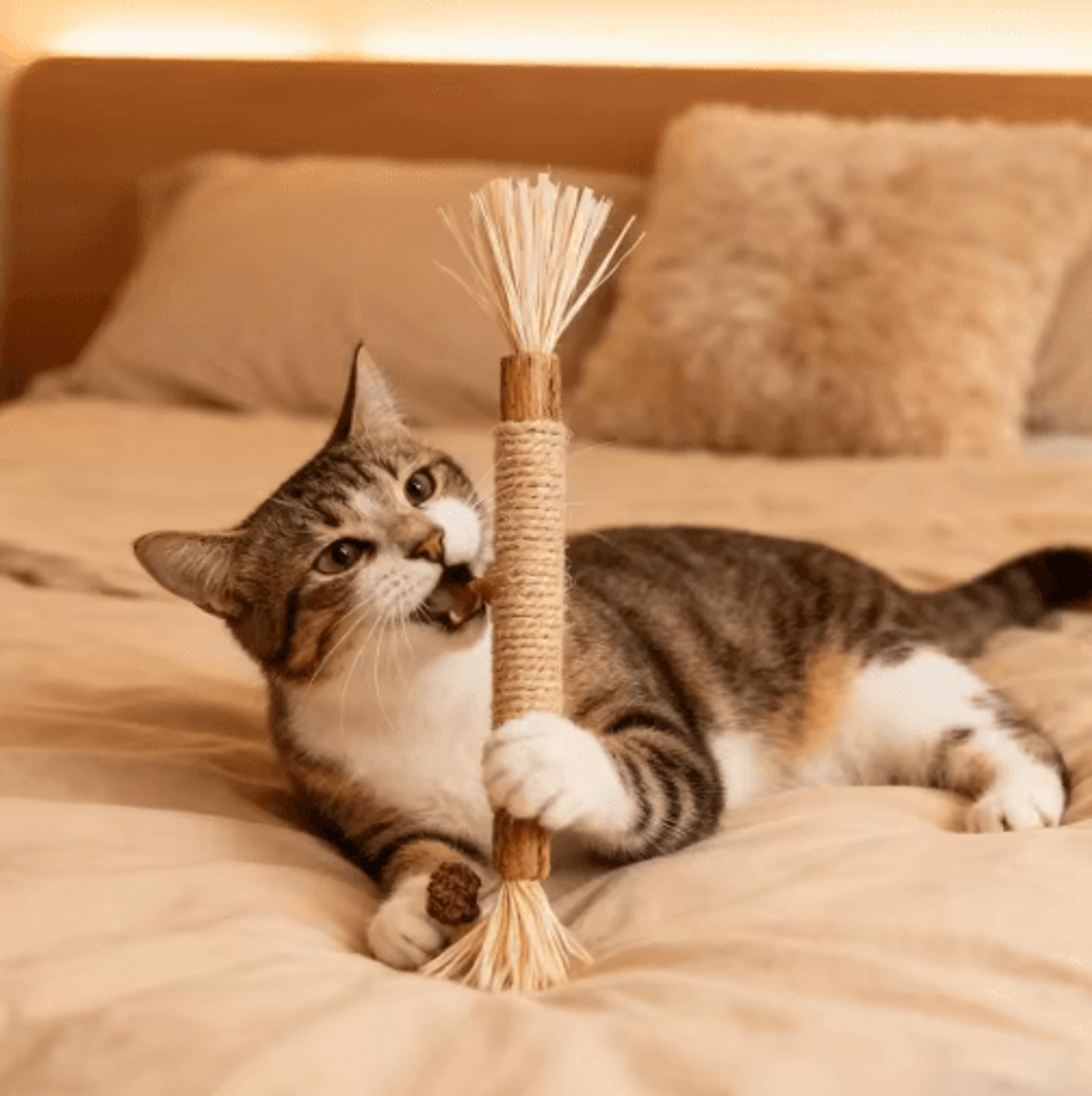MintChew Dental Bite Stick  Cat Mint Teeth Cleaning Toy With Natural Rope  Silvervine 6