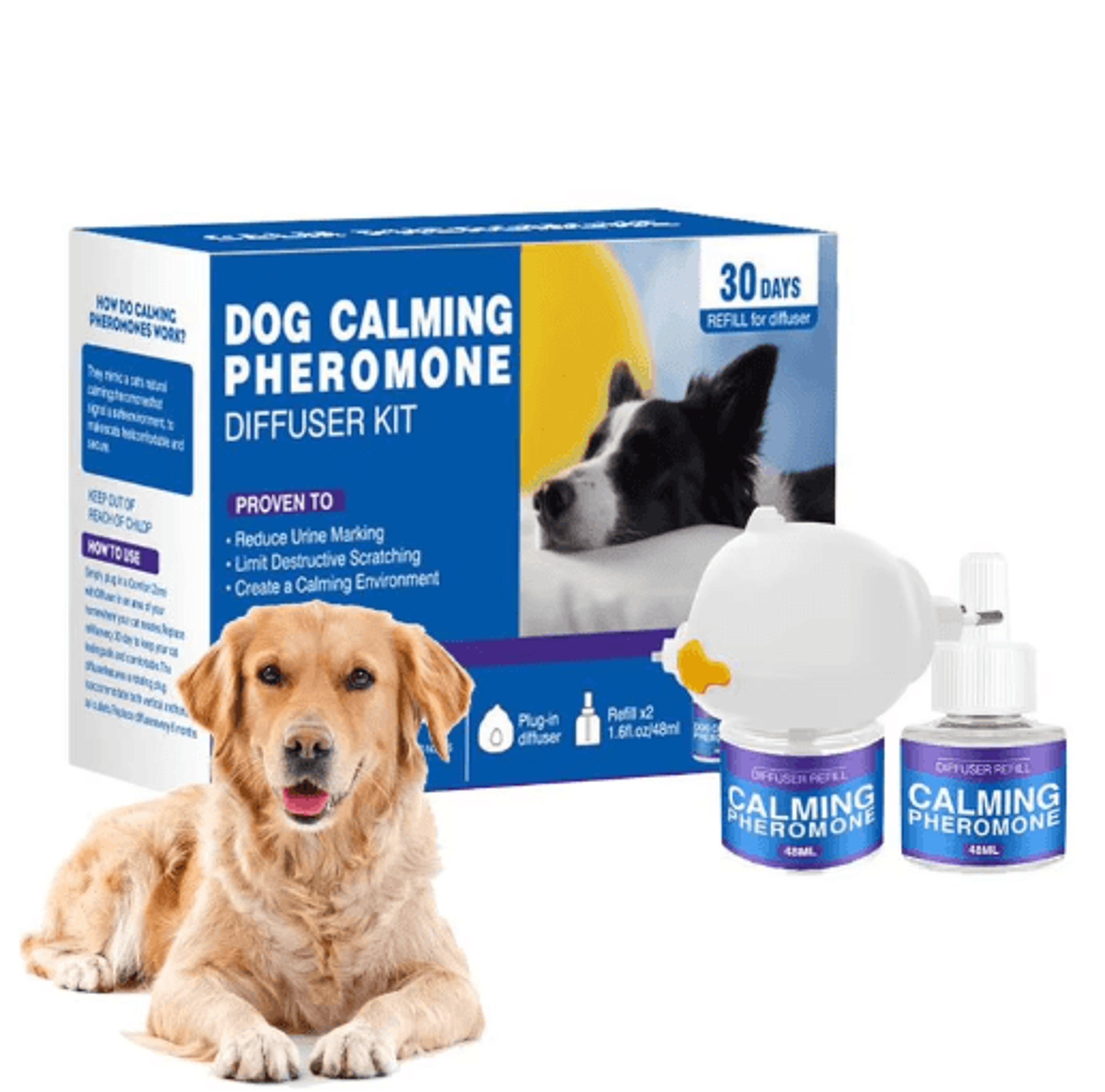 CalmEase Pheromone Diffuser Refill  60Day Calming Solution For Cats  MultiPet Homes 10