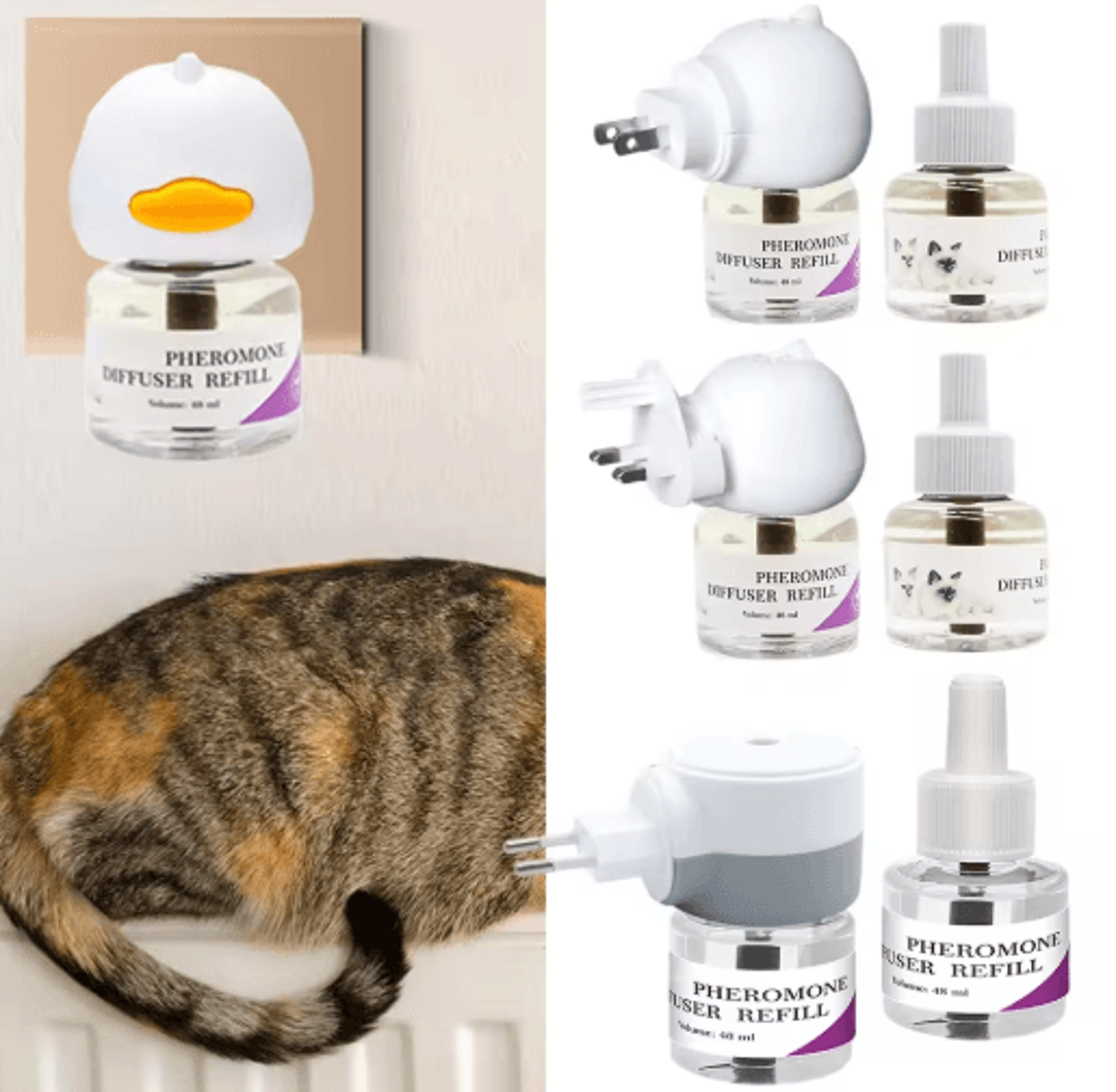 ComfortCalm 48ml Pheromone Diffuser Refill  LongLasting Calming Support For Cats  Dogs 0