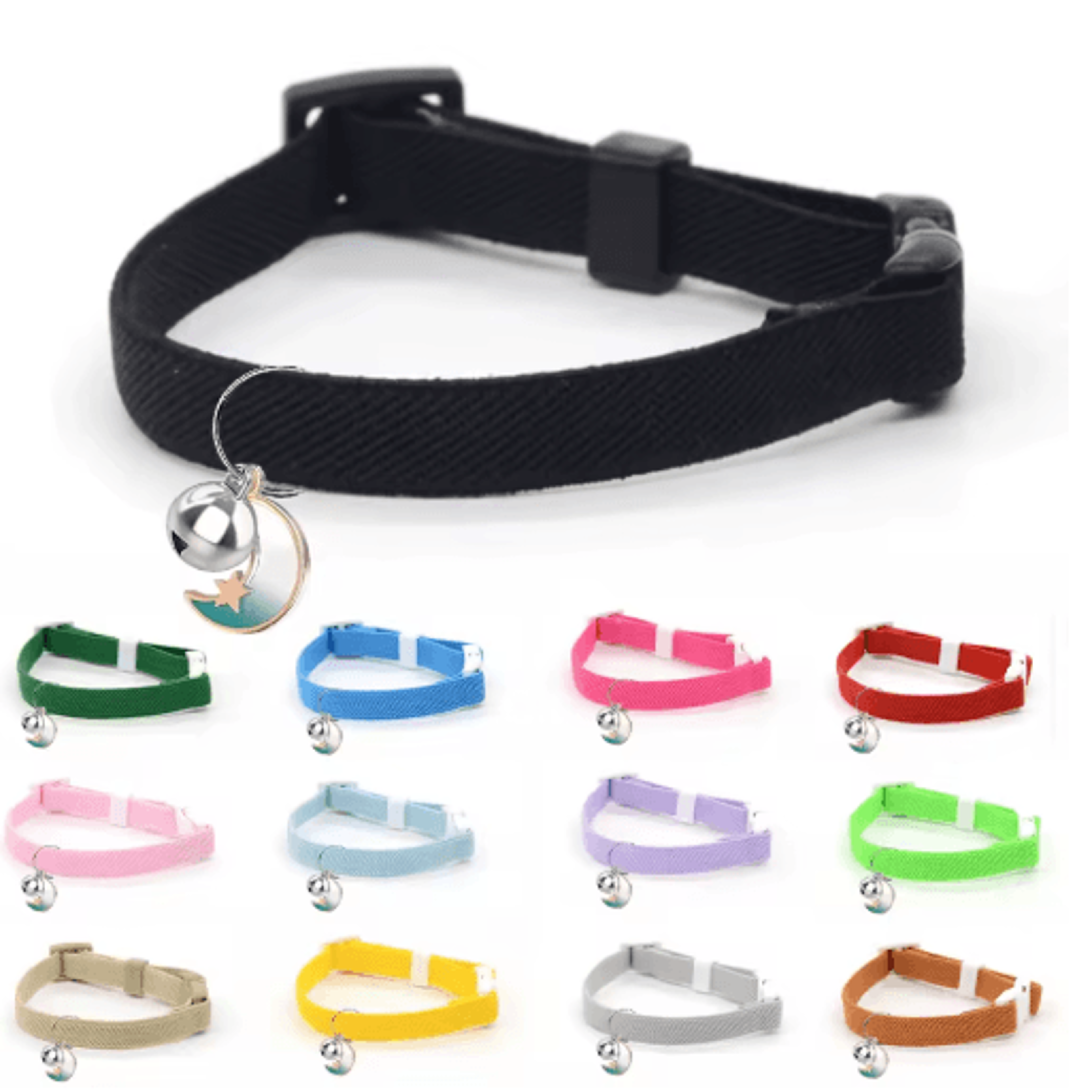 Adjustable Safety Stretch Cat Collar For Kittens And Cats 0