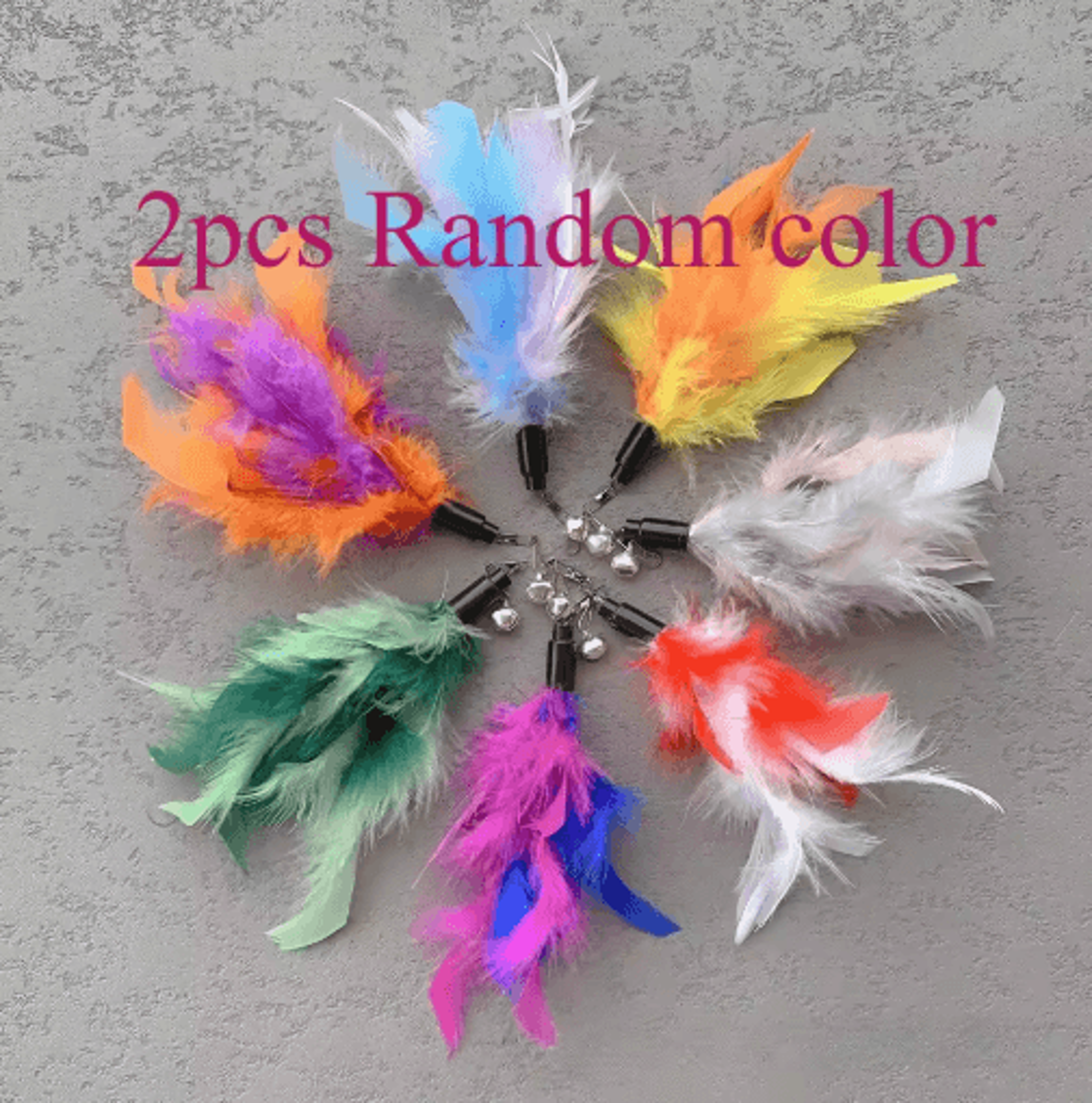 Feather Cat Teaser Replacement Refills For Interactive Wand Toys 3PCS5PCS 3