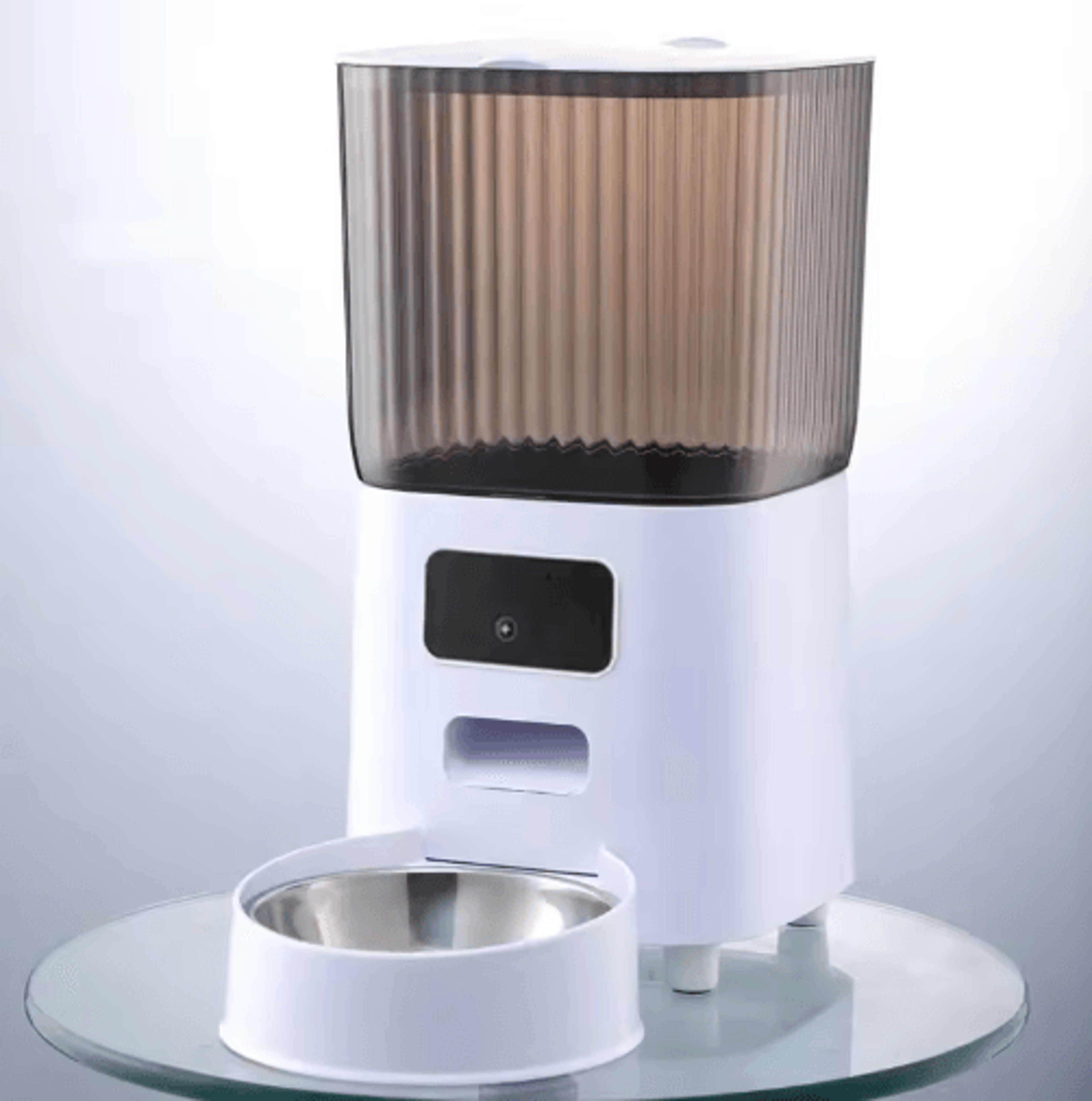 Smart Automatic Pet Feeder With Camera And Voice Recorder  5L Dual Bowl Food Dispenser 4