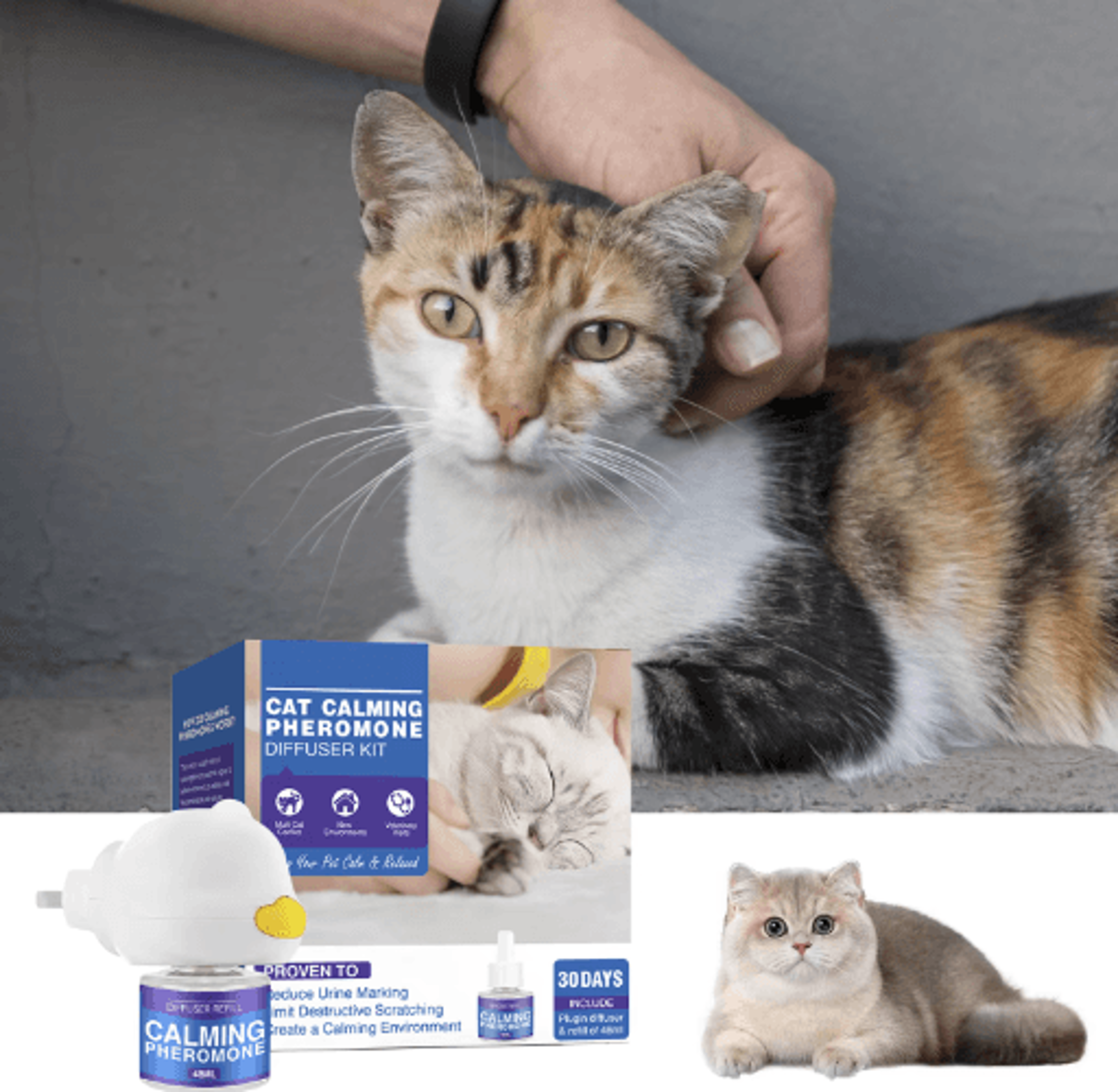 Calming Pheromone Diffuser For Cats  Dogs  Stress Relief  Comfort At Home 7