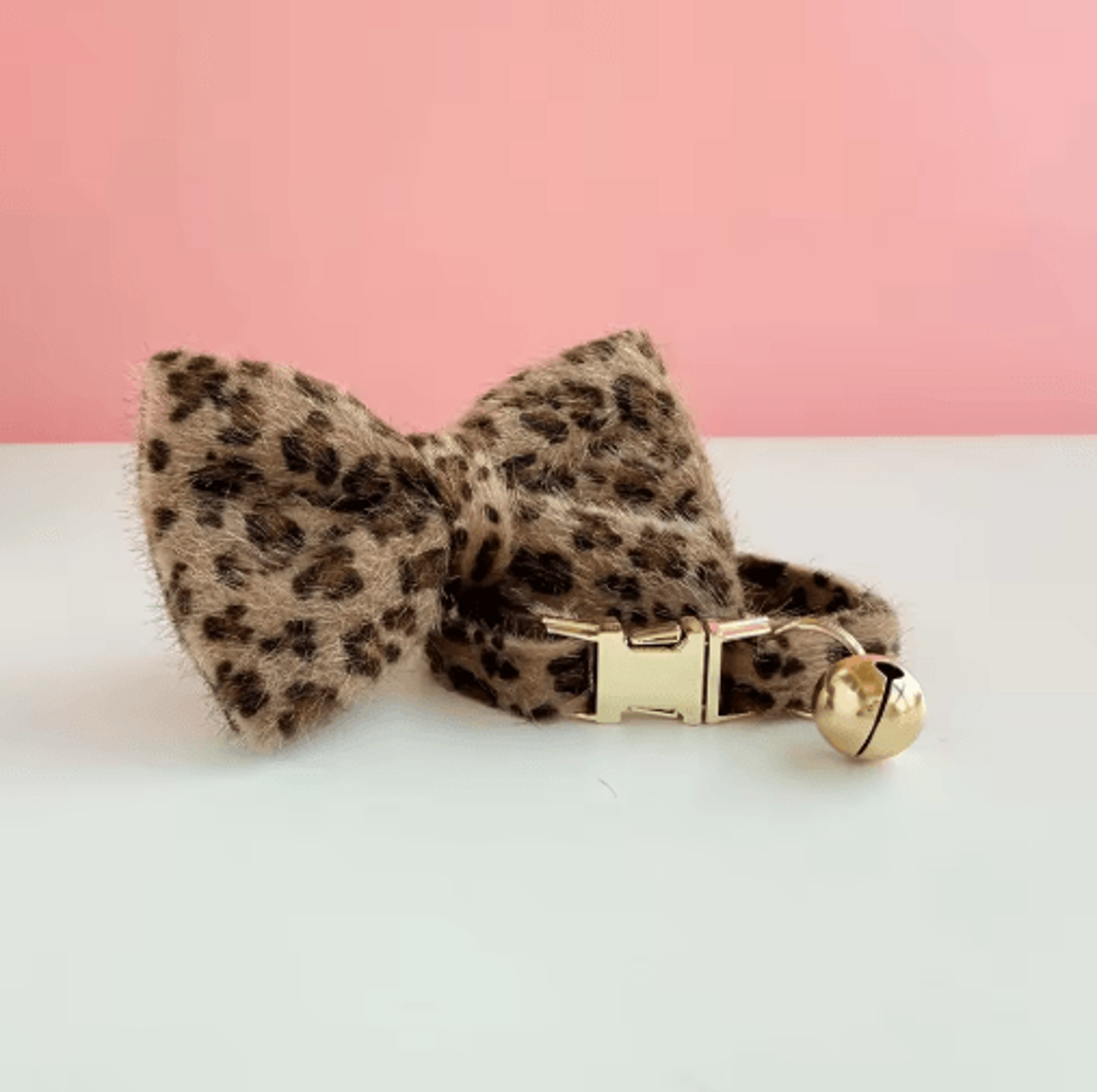 Personalized Leopard Print Cat Collar With Bell  Custom Name Tag 1