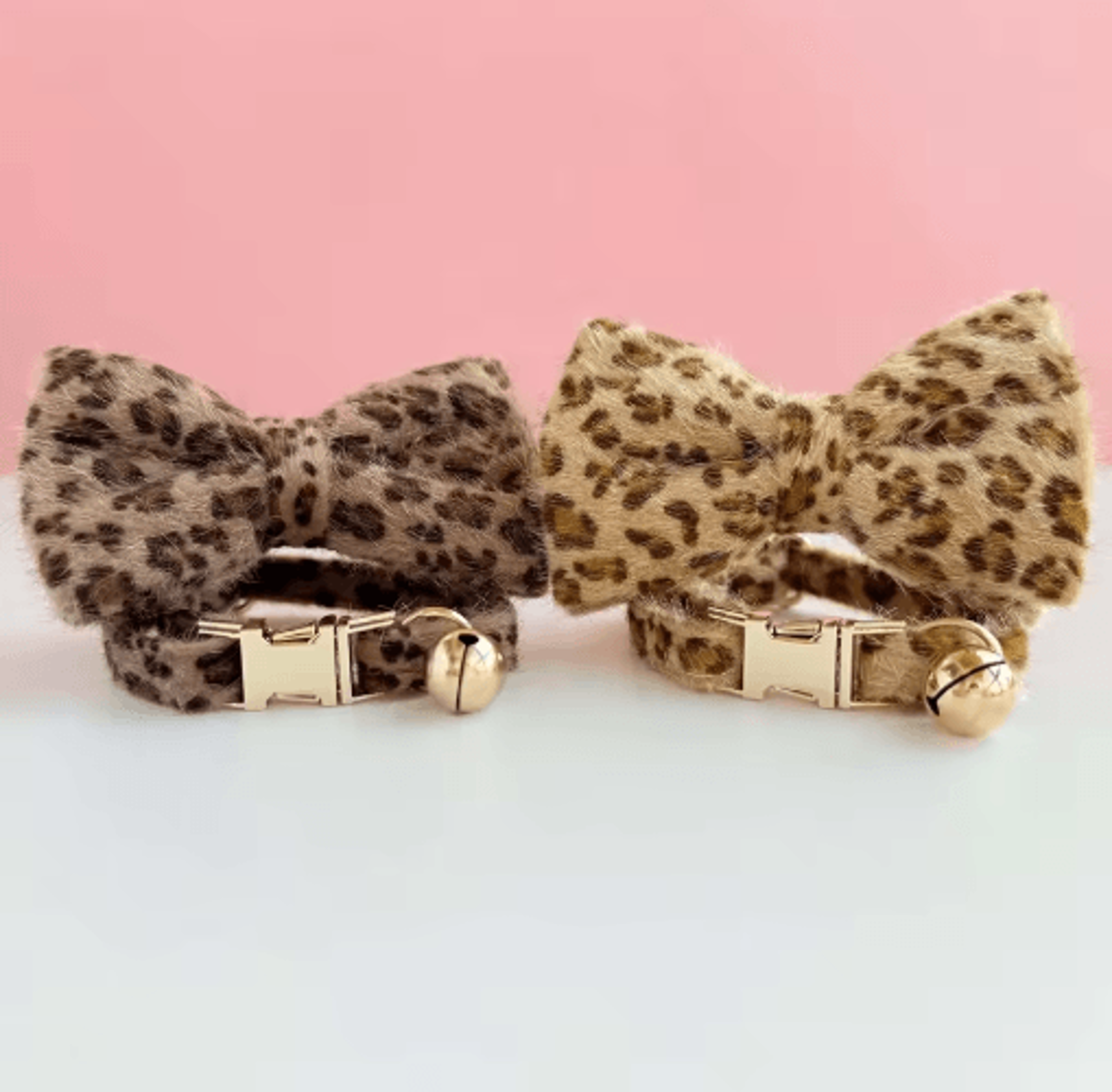 Personalized Leopard Print Cat Collar With Bell  Custom Name Tag 0
