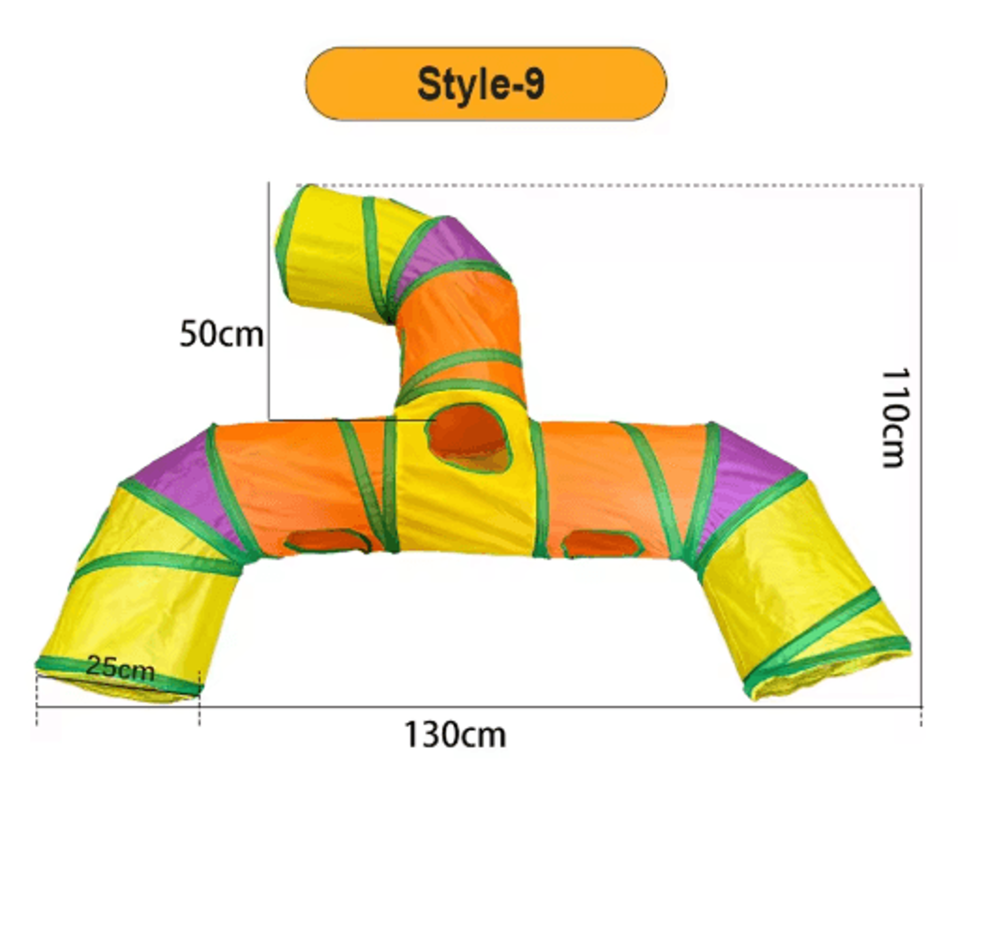 Foldable Cat Tunnel Toy For Interactive Play Exercise  Exploration 4