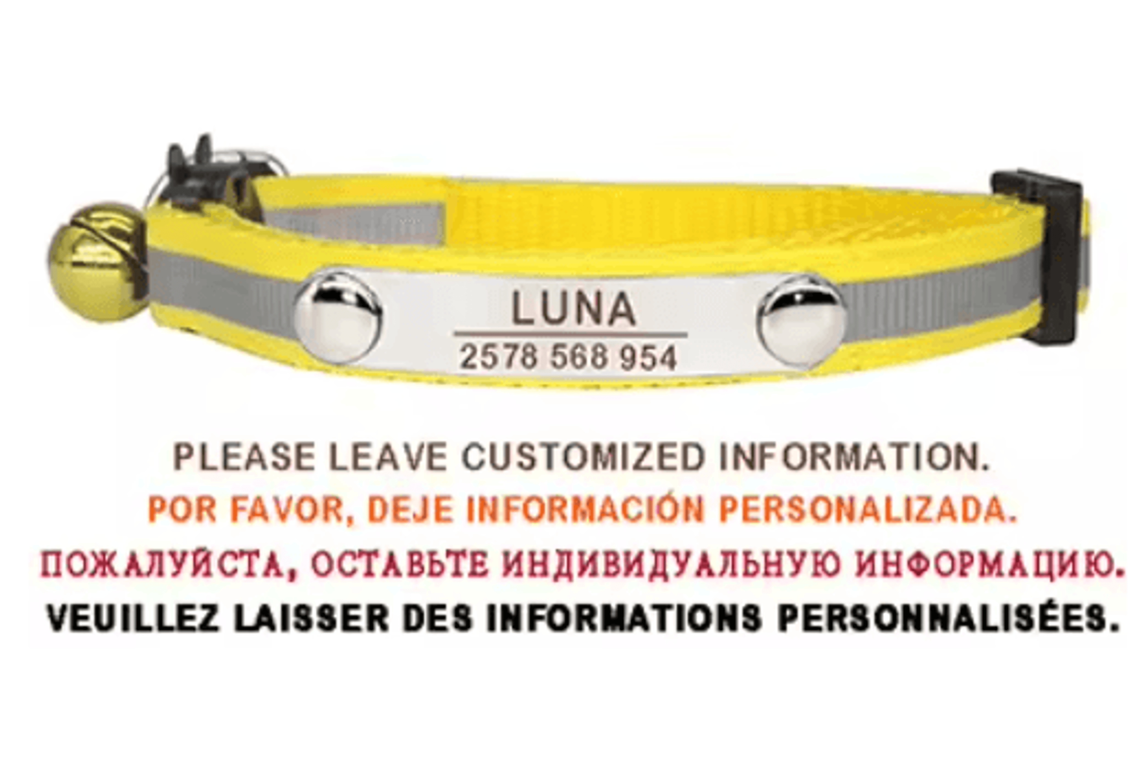 Personalized Reflective Cat Collar With Free Engraving  Safety Buckle 3