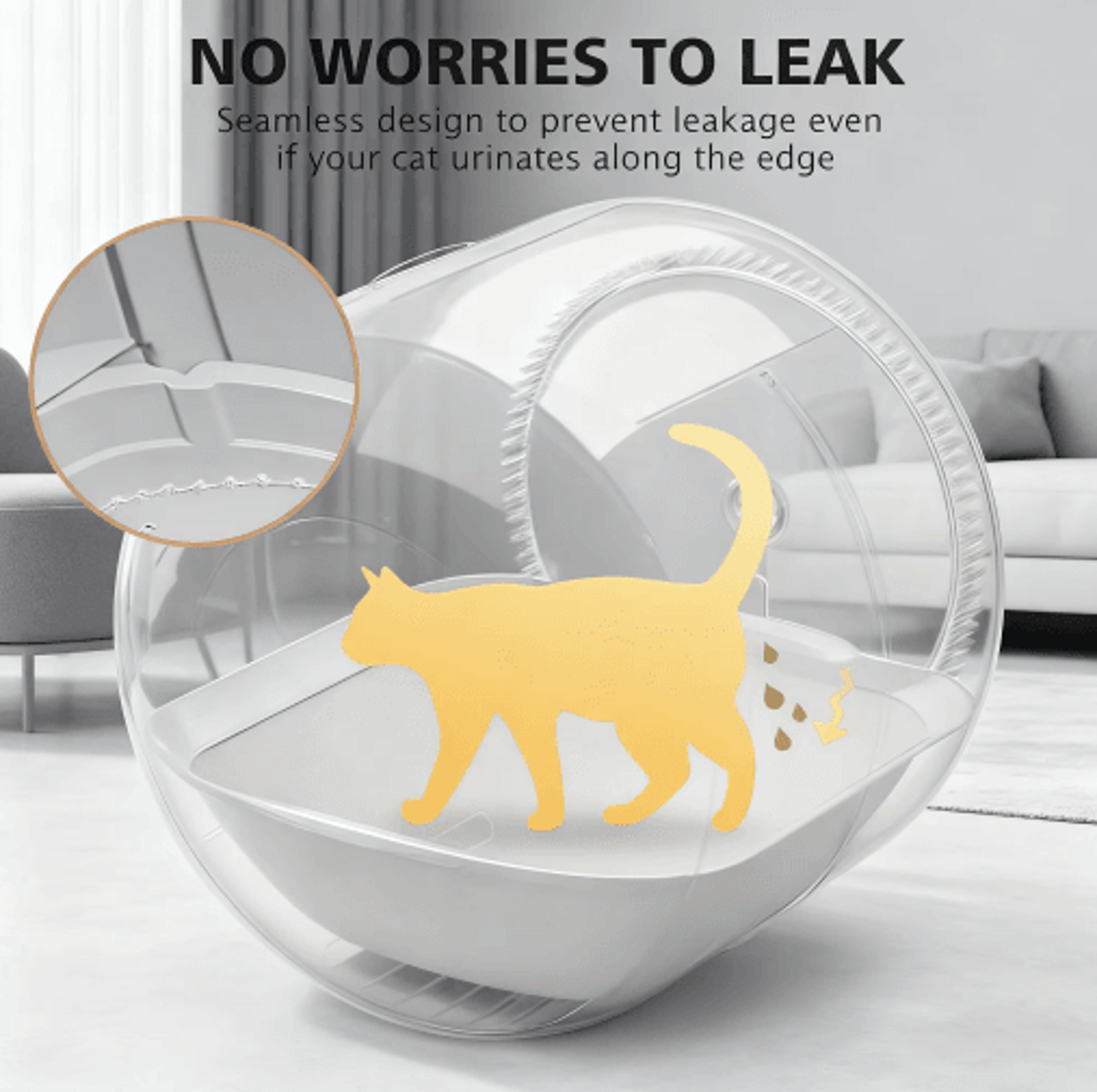 Soft Fabric Liner Replacement For Automatic Cat Litter Boxes 2